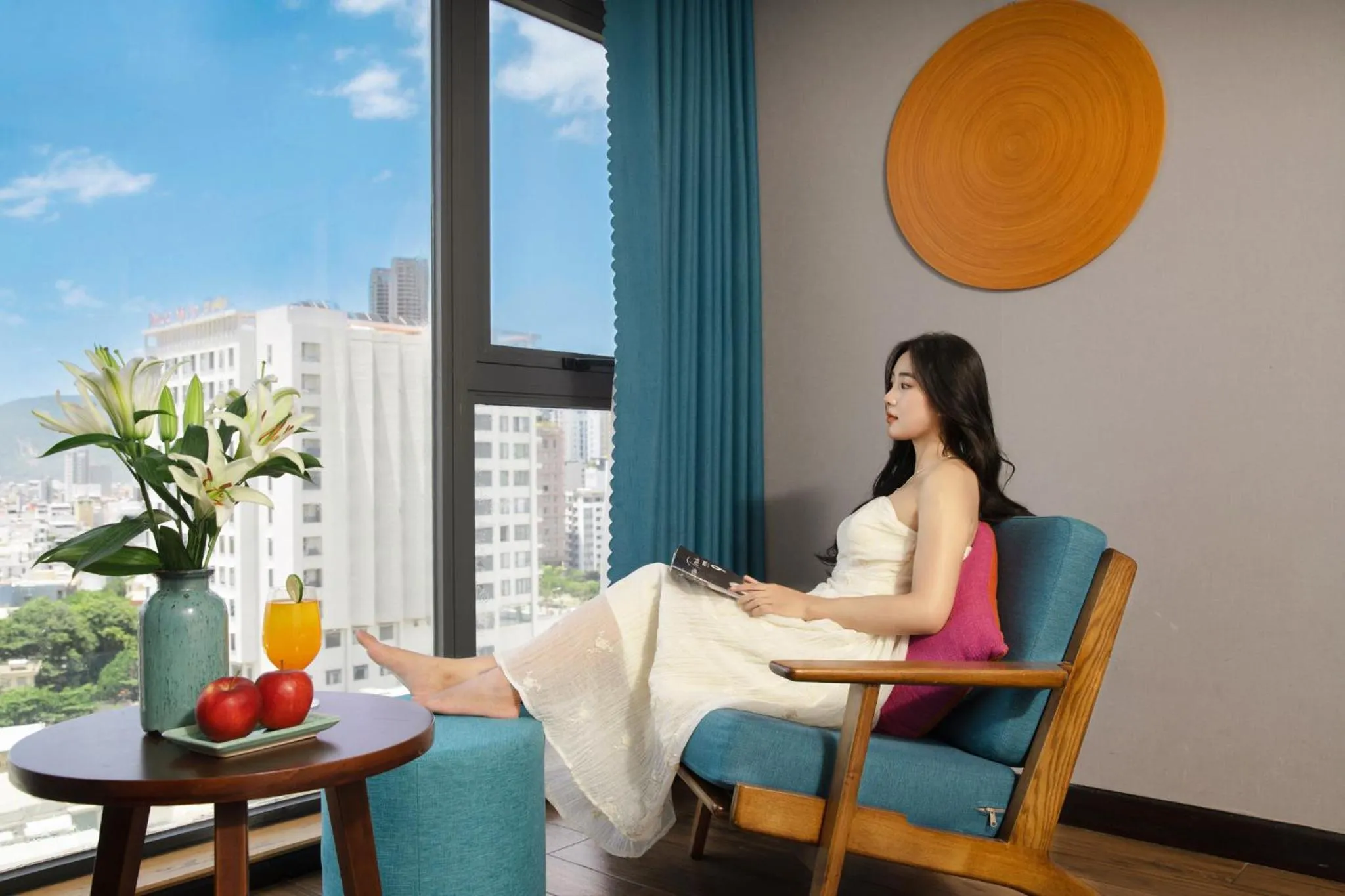 Seating area in White Sand Boutique Hotel