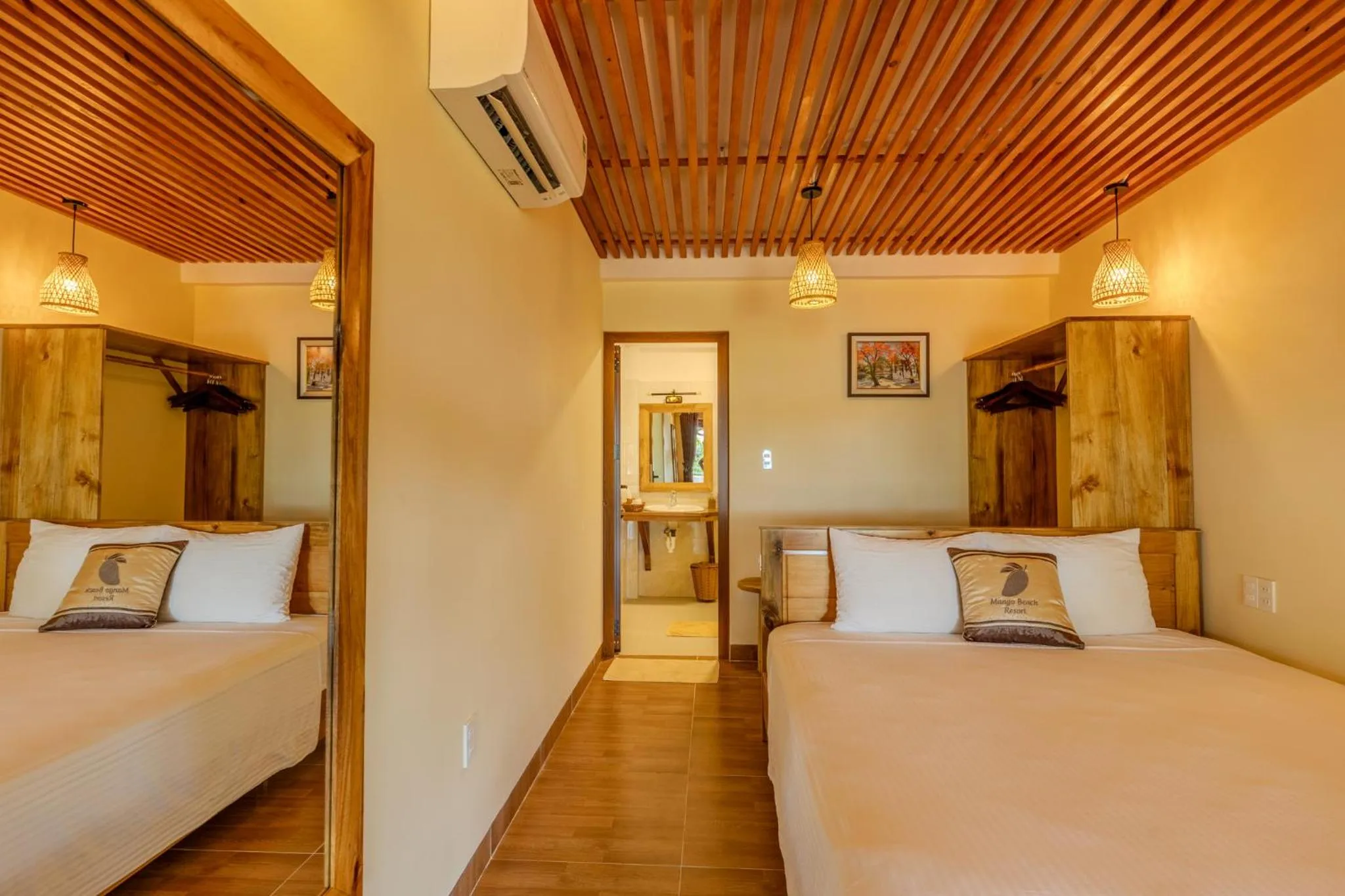 Bed in Mango Beach Resort