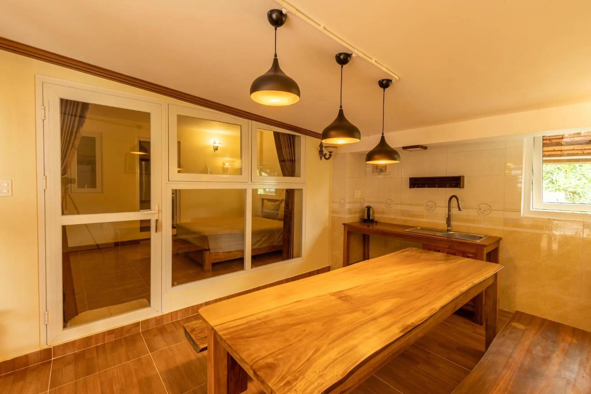 Bed in Mango Beach Resort