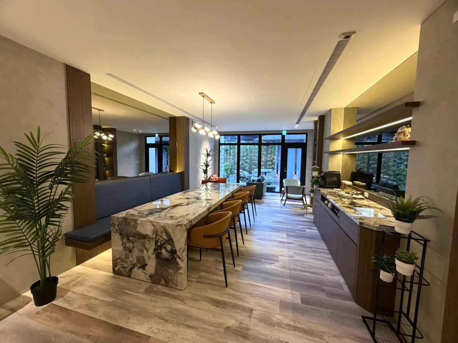 Seating area in Hangkhau Hotel