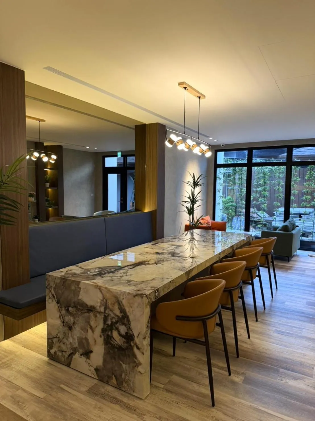 Seating area in Hangkhau Hotel