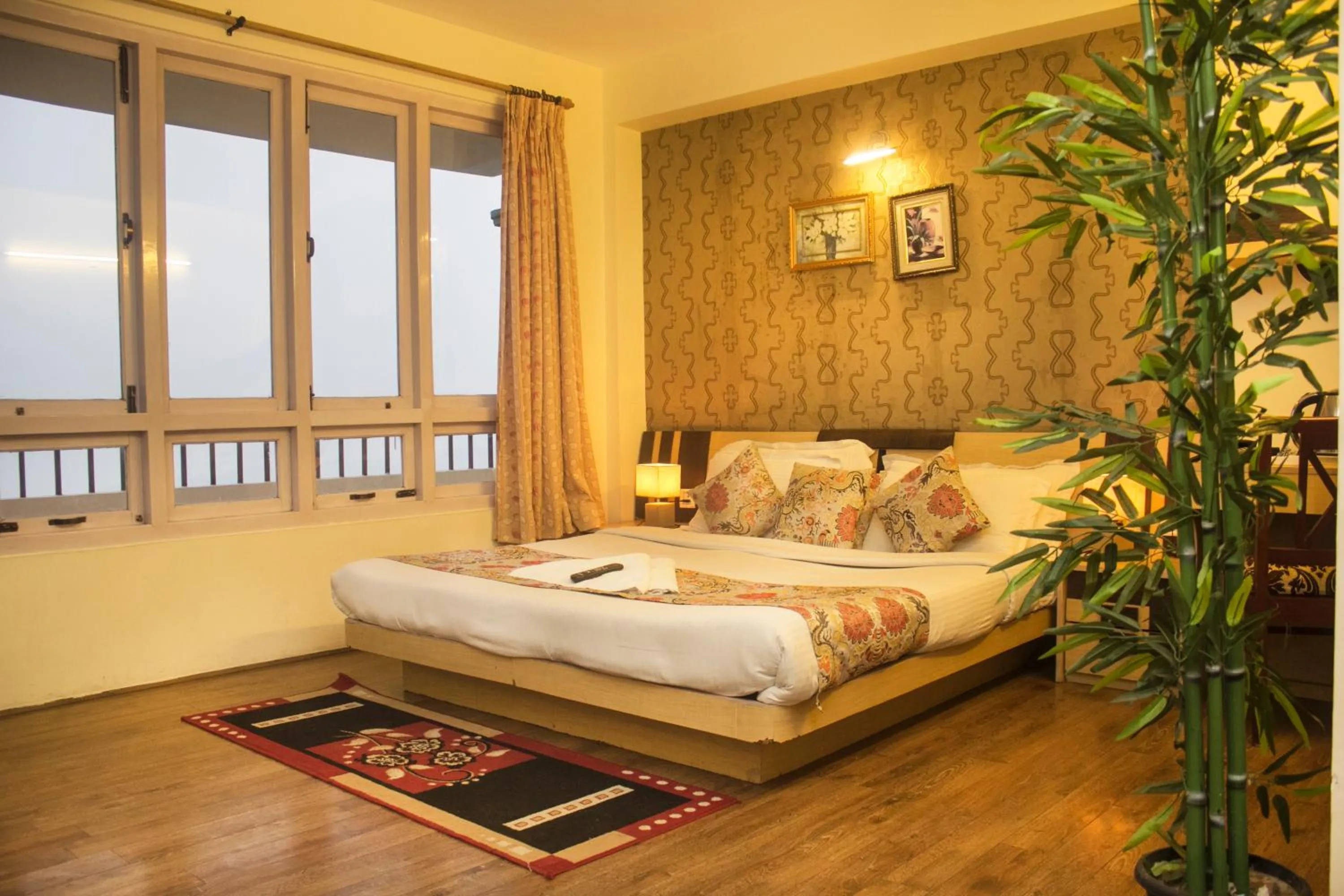 View (from property/room), Bed in Jagjeet's Sikkim Retreat