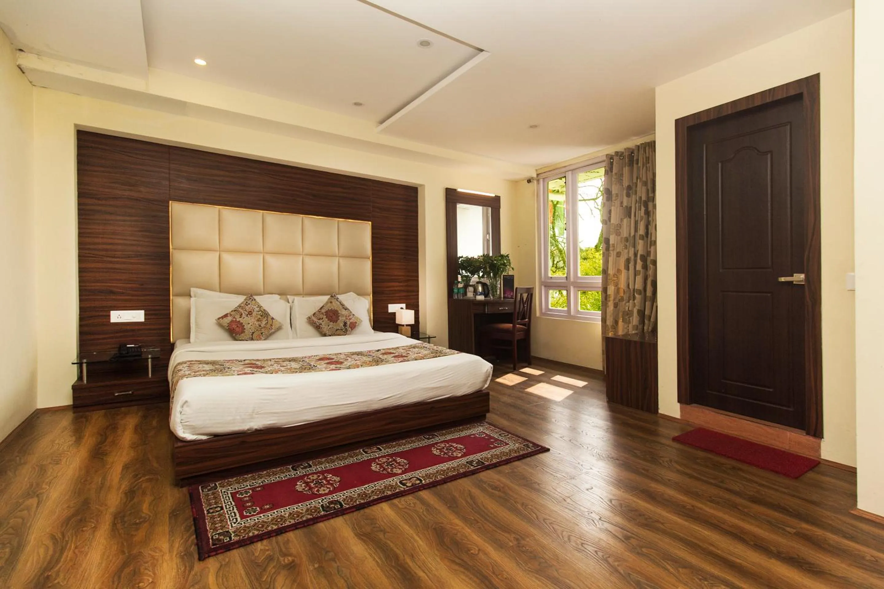 Bed in Jagjeet's Sikkim Retreat