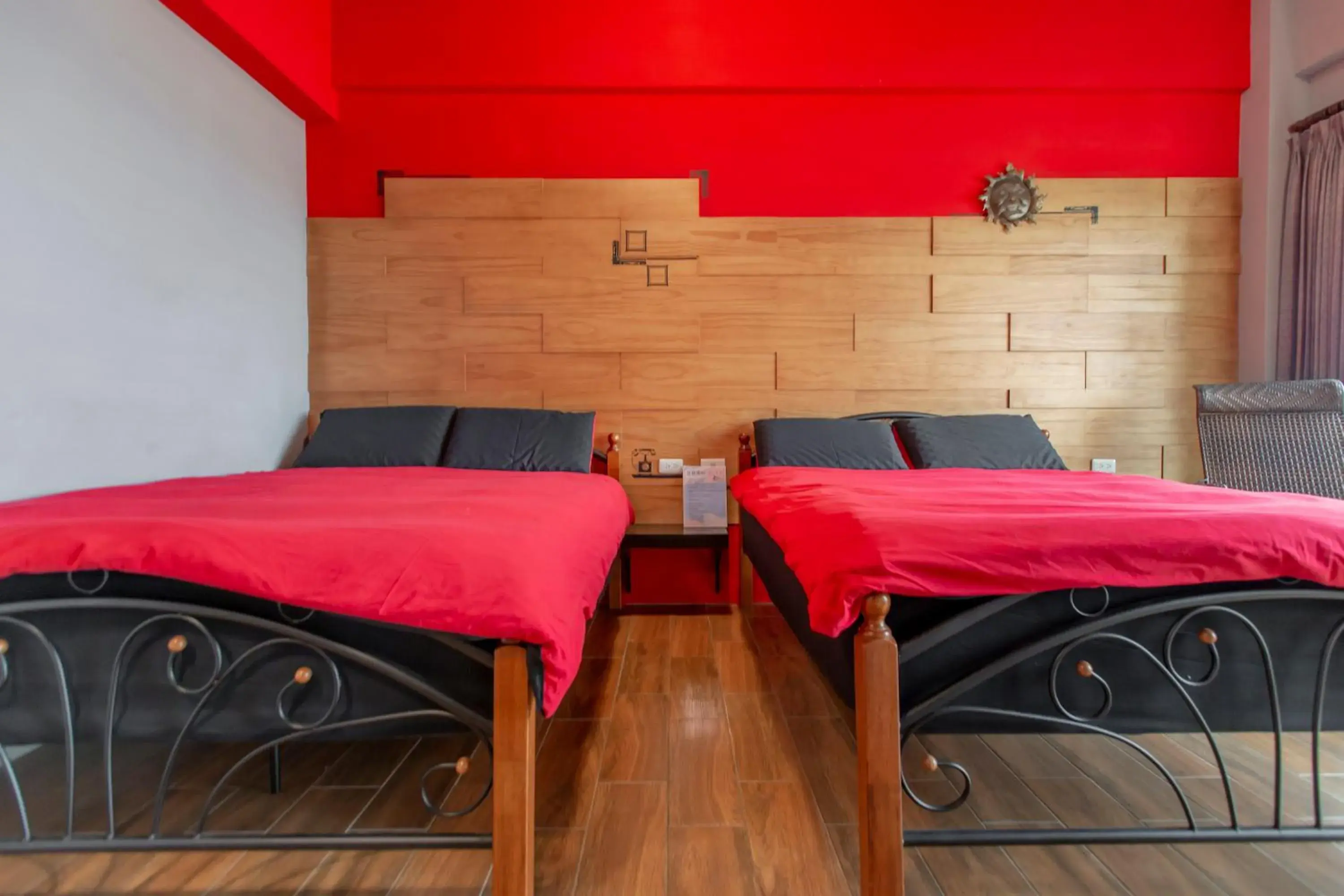 Decorative detail, Bed in 龍家民宿 The Laid-back Dragon Lodge Decorative detail, Bed in 龍家民宿 The Laid-back Dragon Lodge