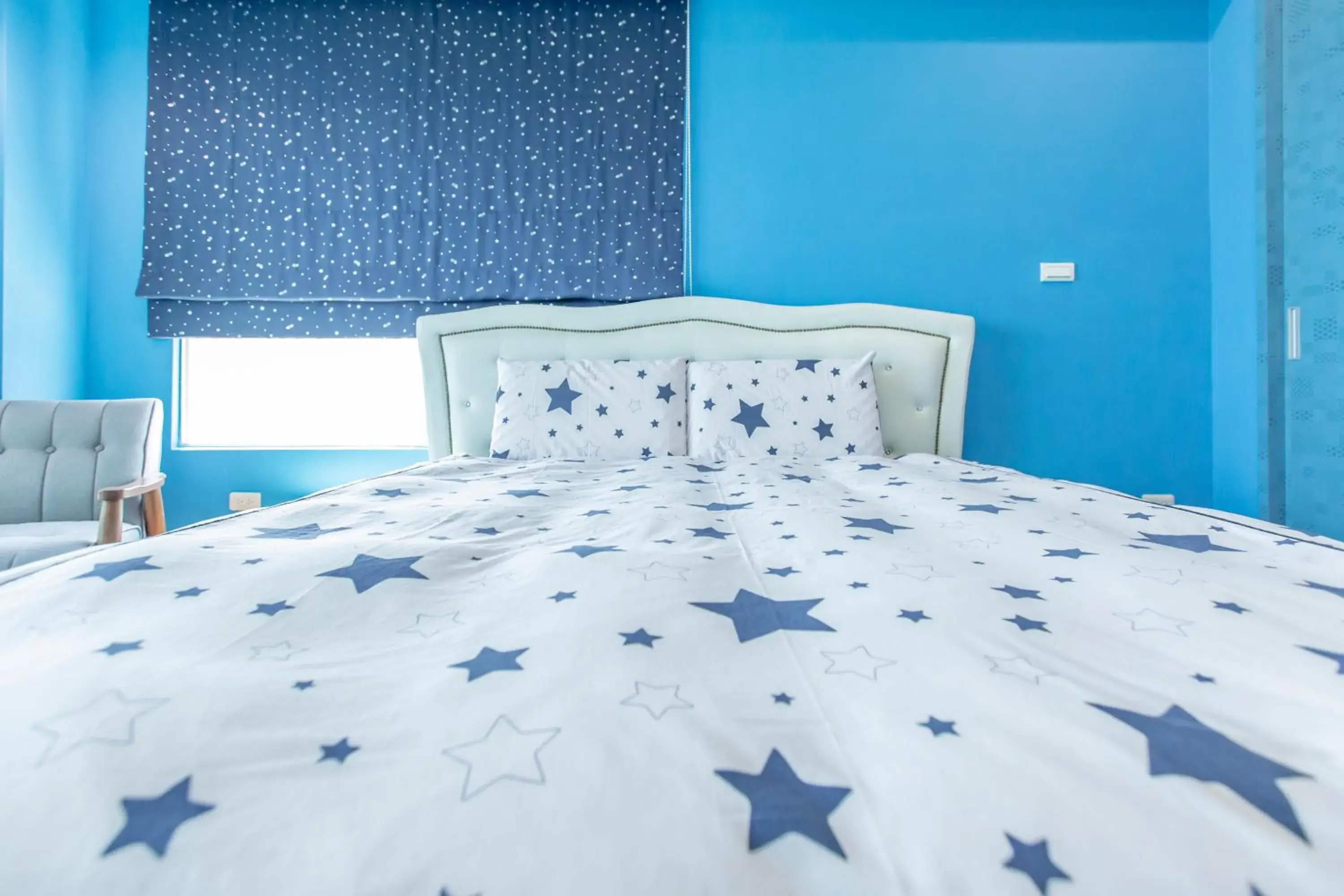 Bed in 龍家民宿 The Laid-back Dragon Lodge Bed in 龍家民宿 The Laid-back Dragon Lodge