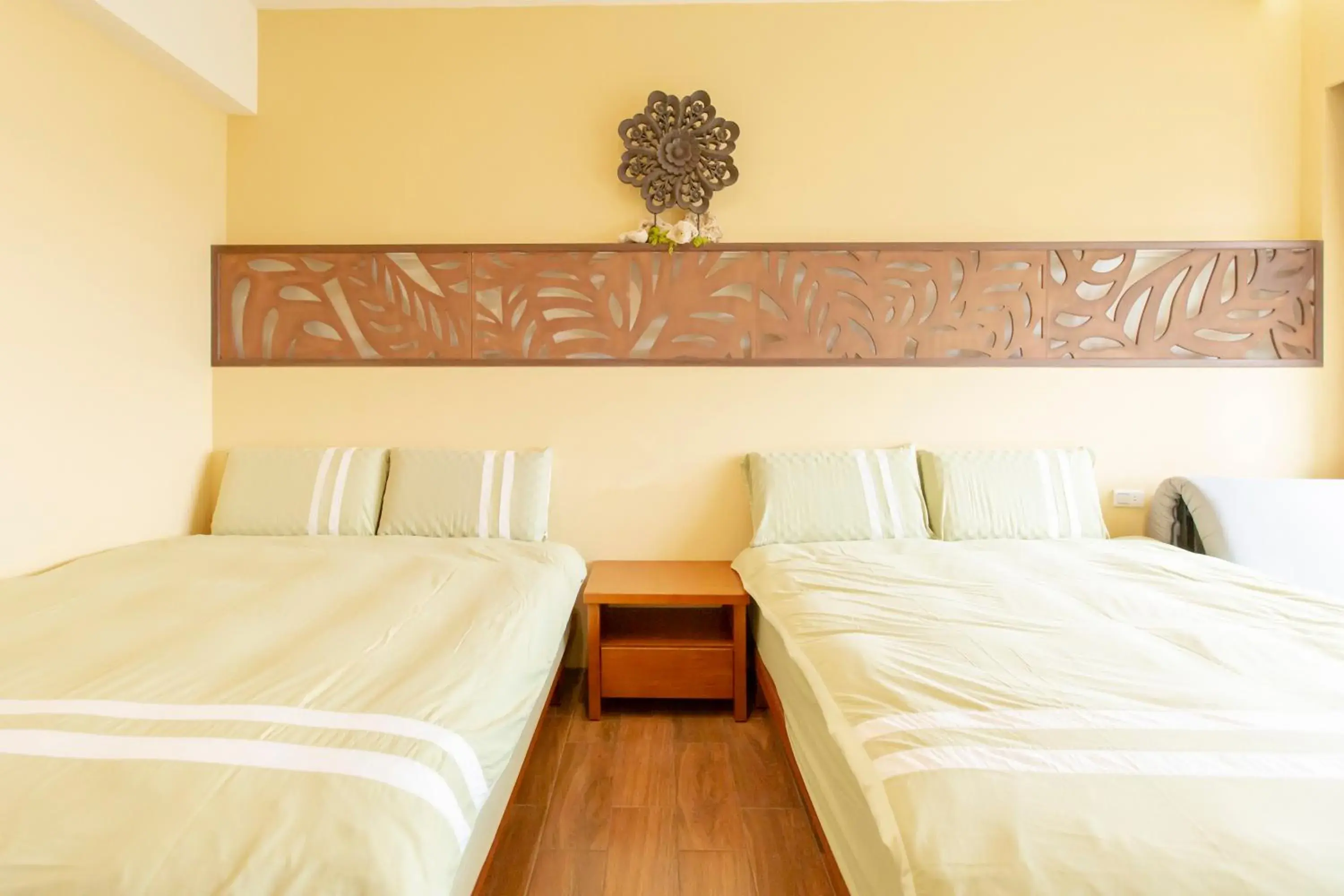 Bed in 龍家民宿 The Laid-back Dragon Lodge Bed in 龍家民宿 The Laid-back Dragon Lodge