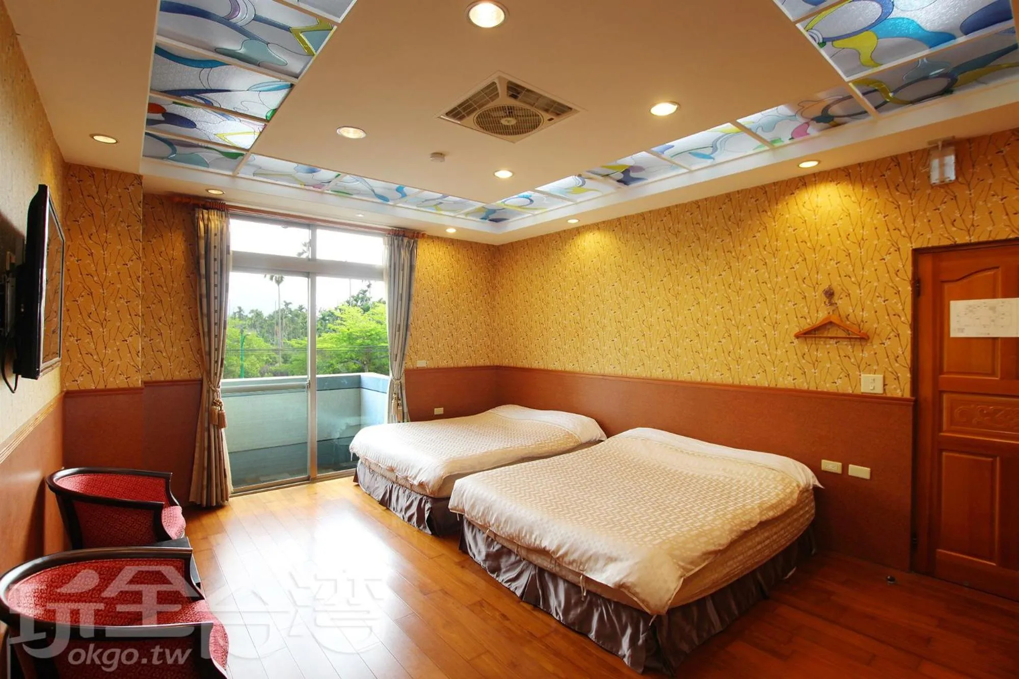 Bed in Pingguo De Jia Du Jia Homestay