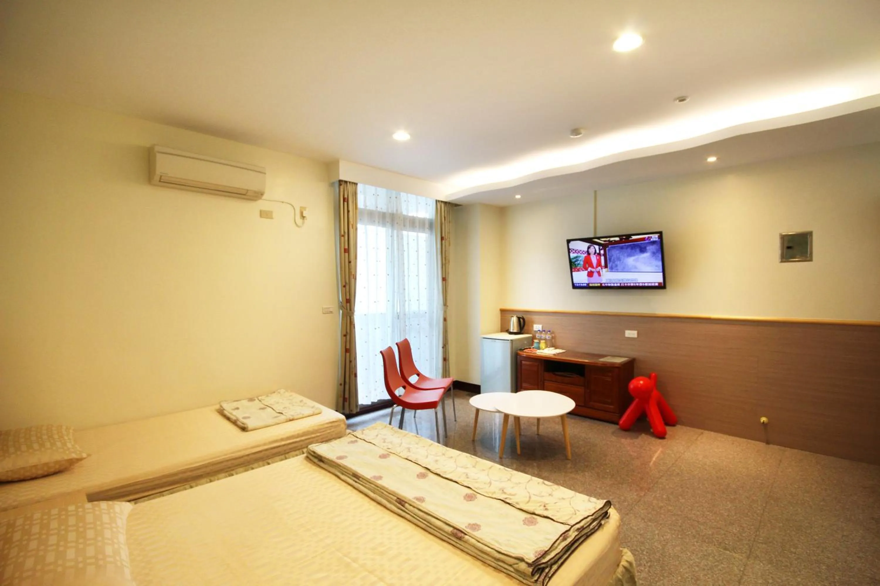 Bed in Pingguo De Jia Du Jia Homestay