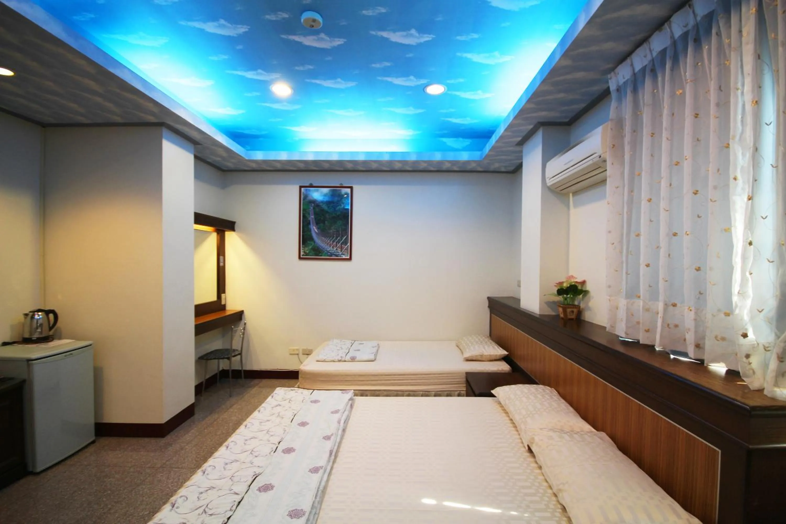 Bed in Pingguo De Jia Du Jia Homestay