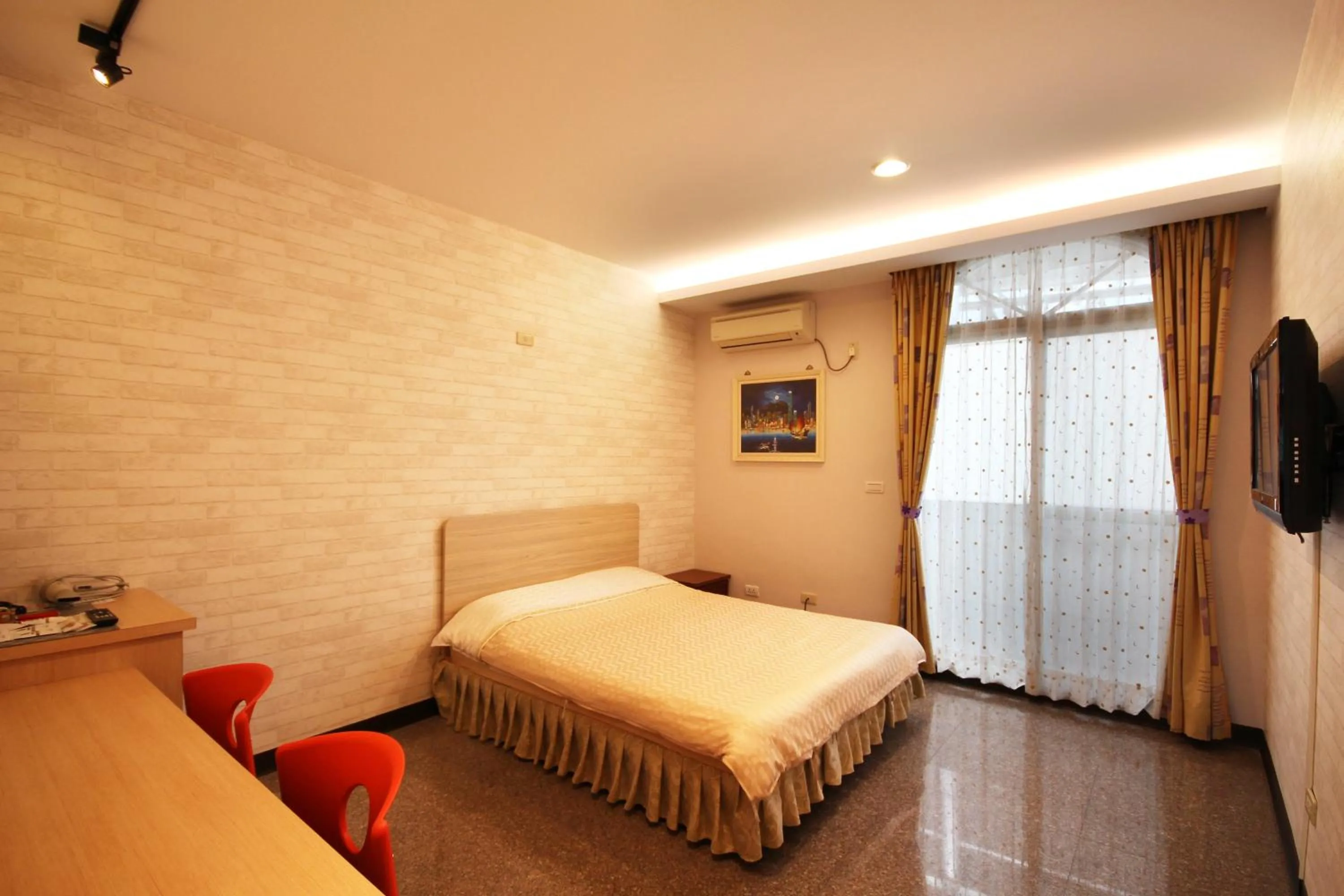 Bed in Pingguo De Jia Du Jia Homestay