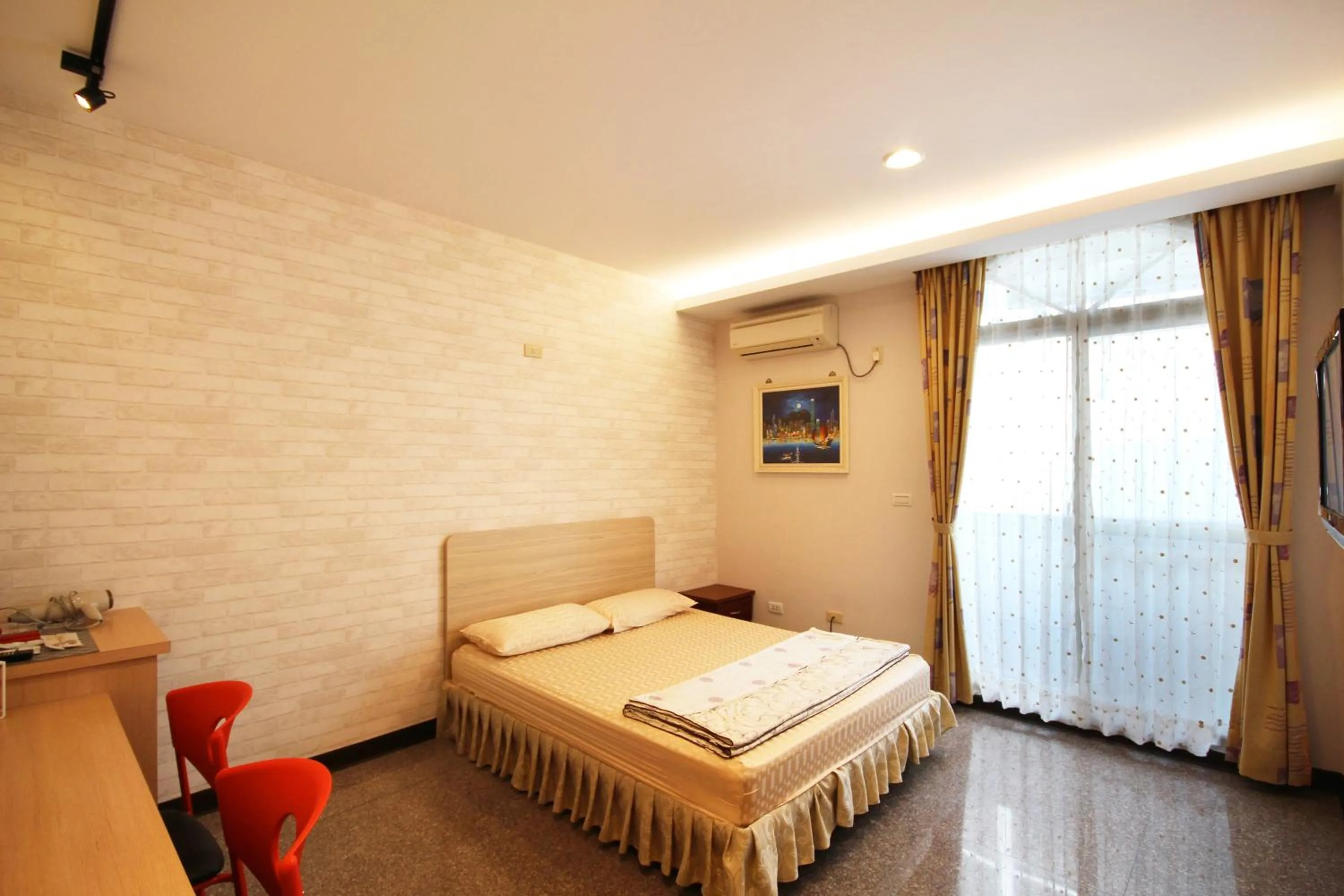 Bed in Pingguo De Jia Du Jia Homestay