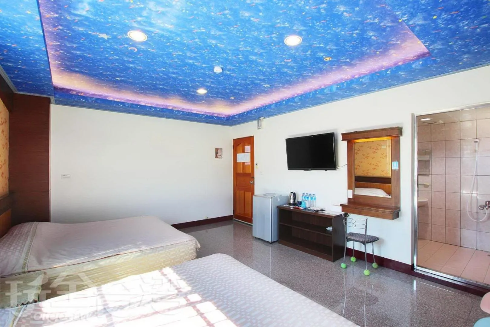 Bed in Pingguo De Jia Du Jia Homestay