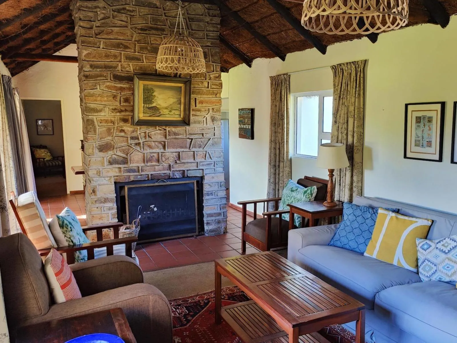 Seating area in The Edge Mountain Retreat