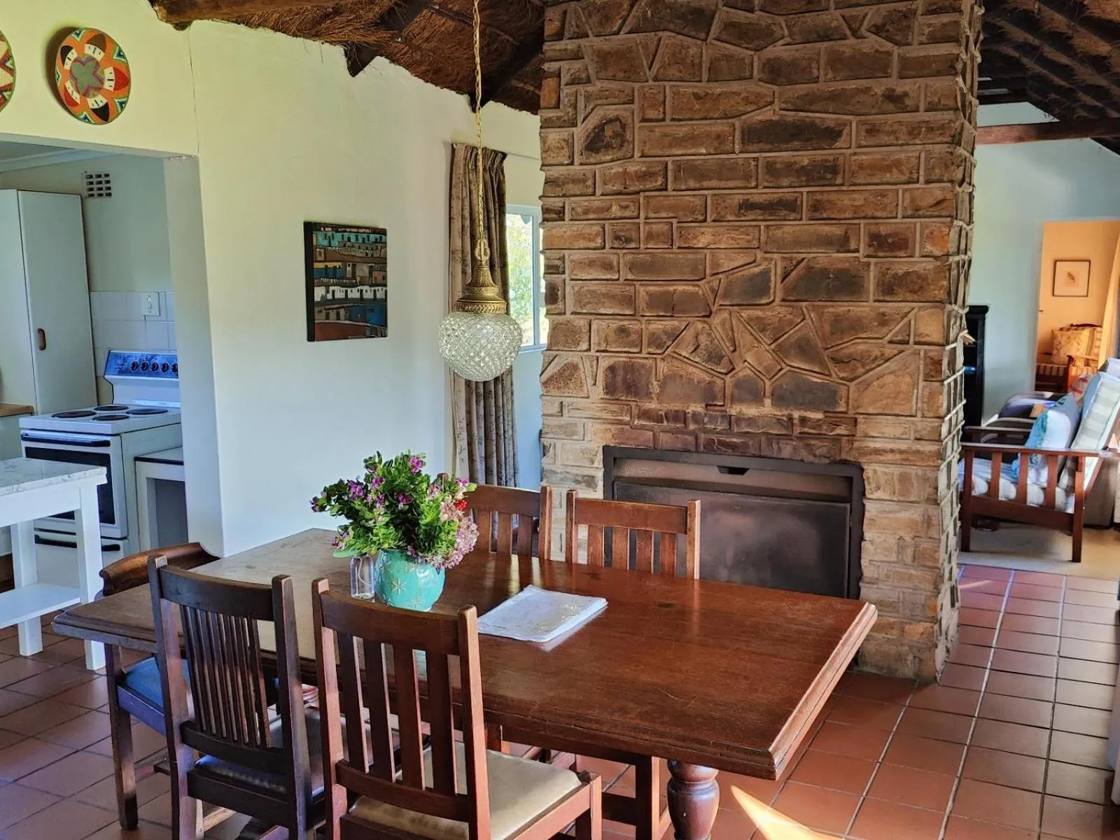 Seating area in The Edge Mountain Retreat