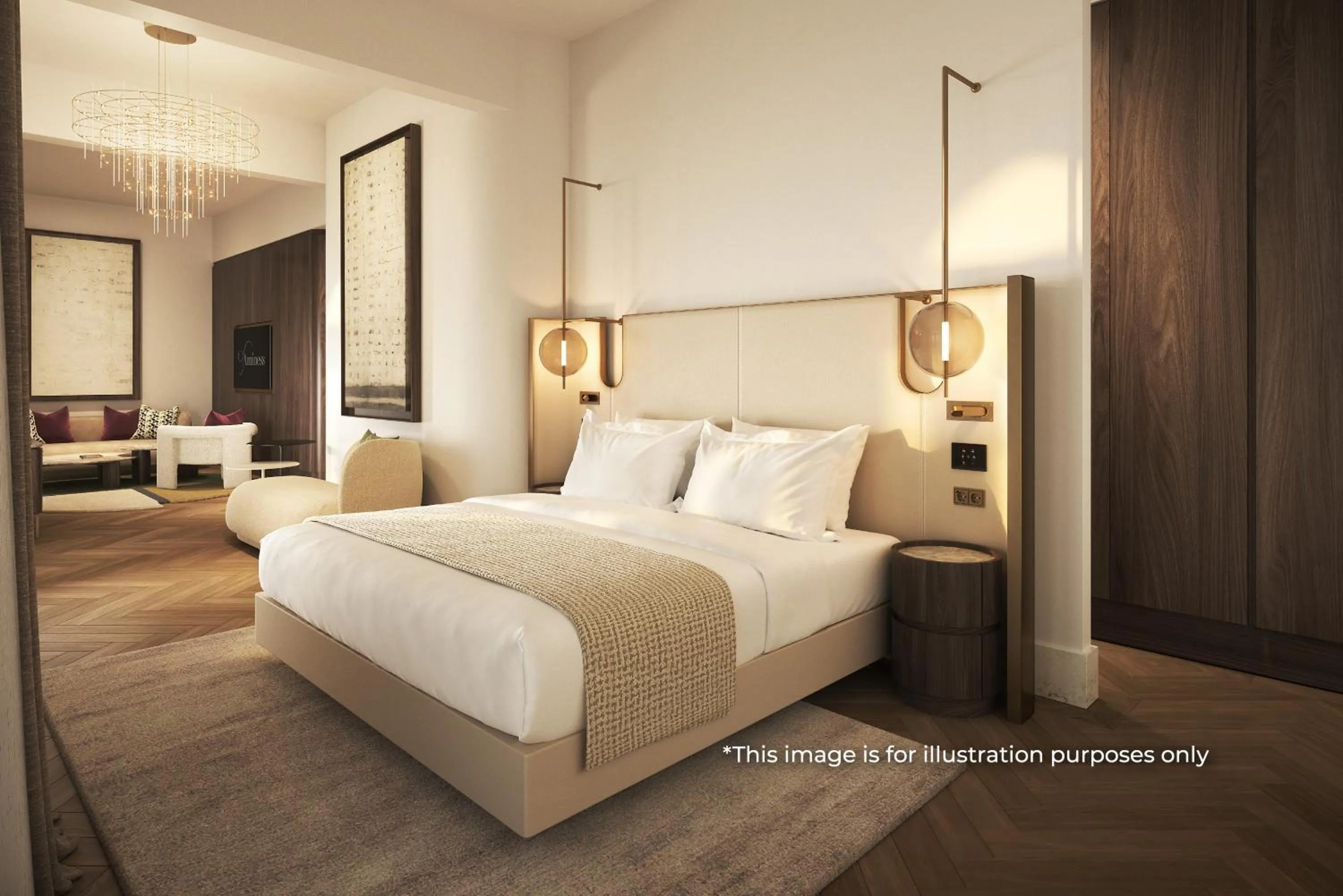 Bed in Aminess Younique Korcula Heritage Hotel