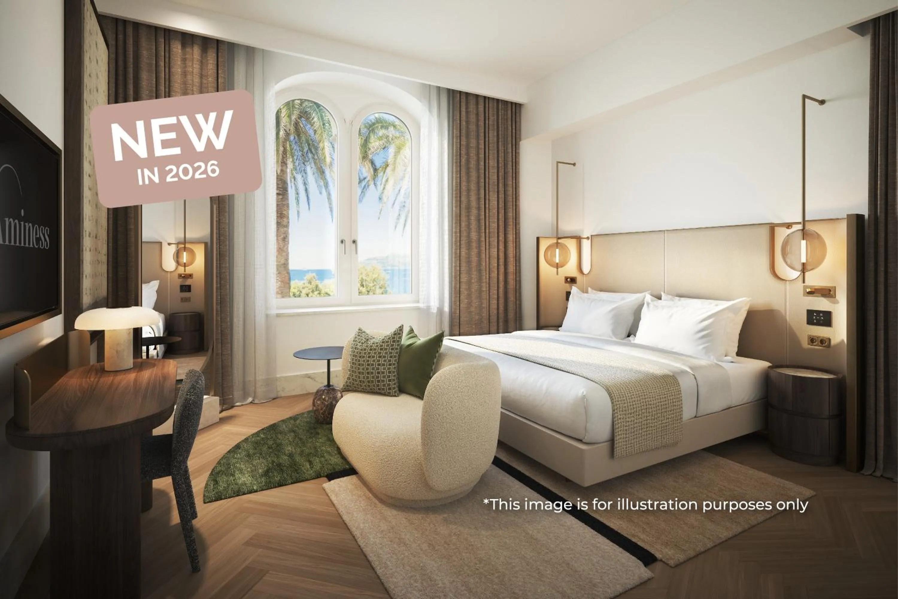 Bed in Aminess Younique Korcula Heritage Hotel