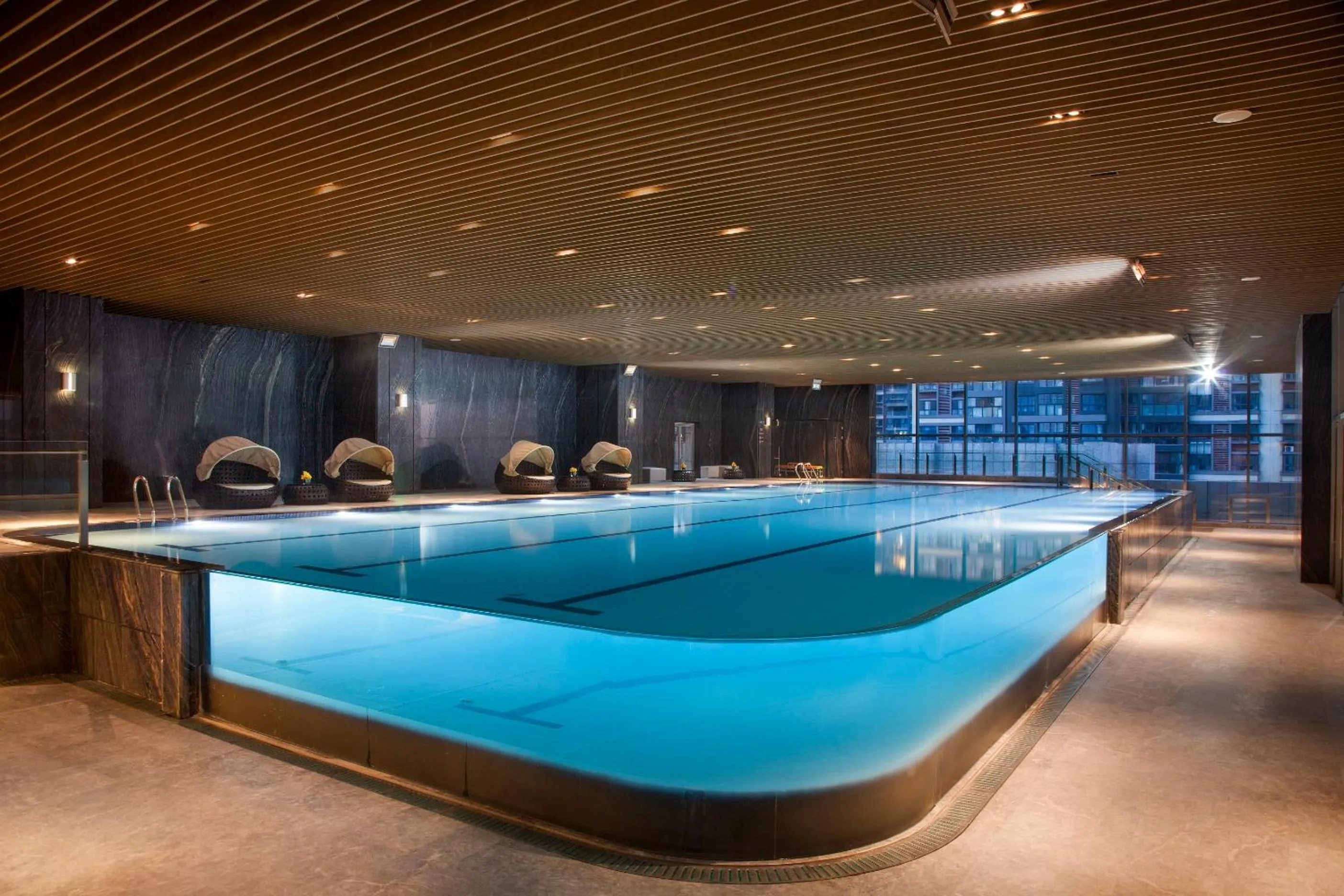 Swimming pool in Crowne Plaza Kunshan by IHG