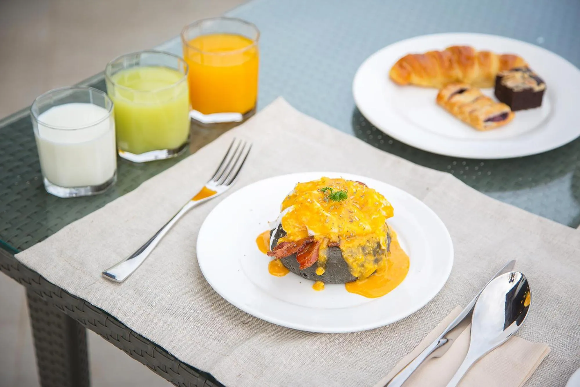 American breakfast in The Series Resort Khaoyai