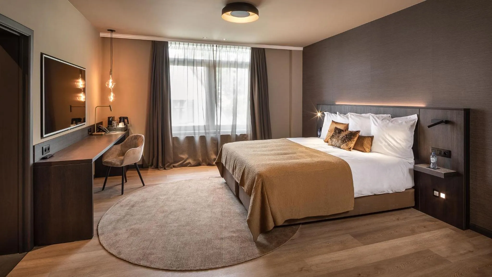 Bedroom, Bed in Hotel Britannia