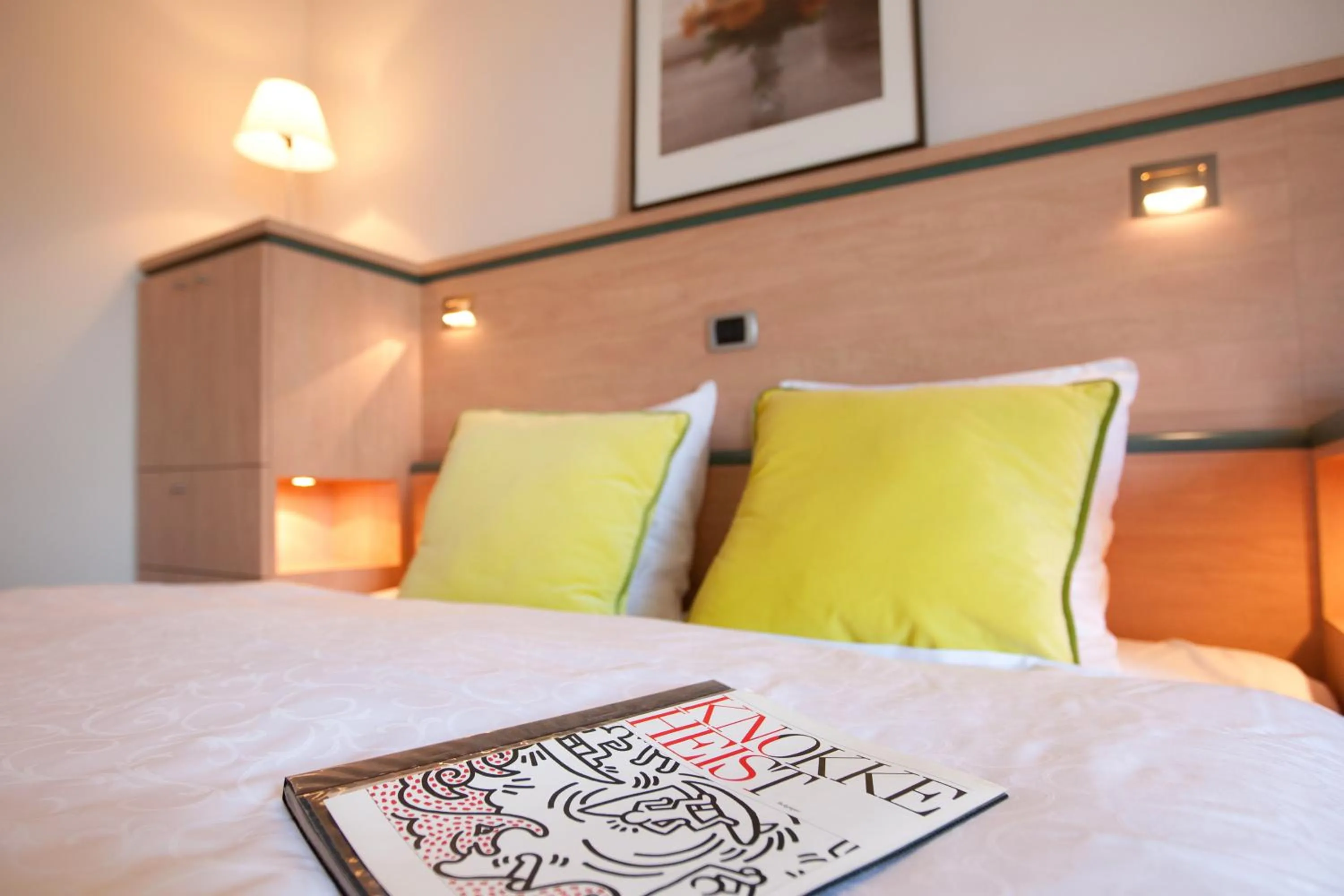 Decorative detail, Bed in Hotel Van Bunnen