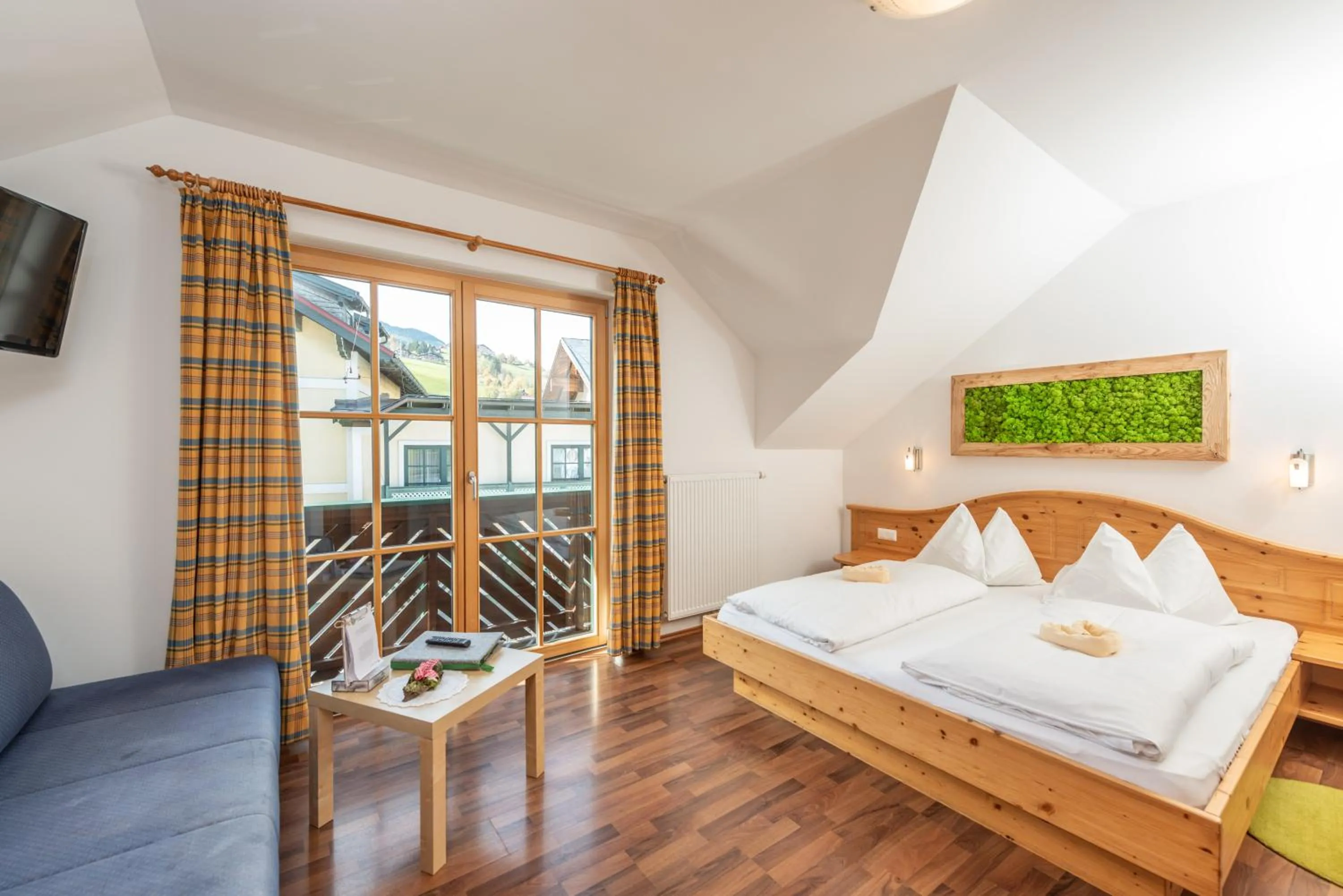 Bed in Das kleine Bio Hotel Tiefenbach