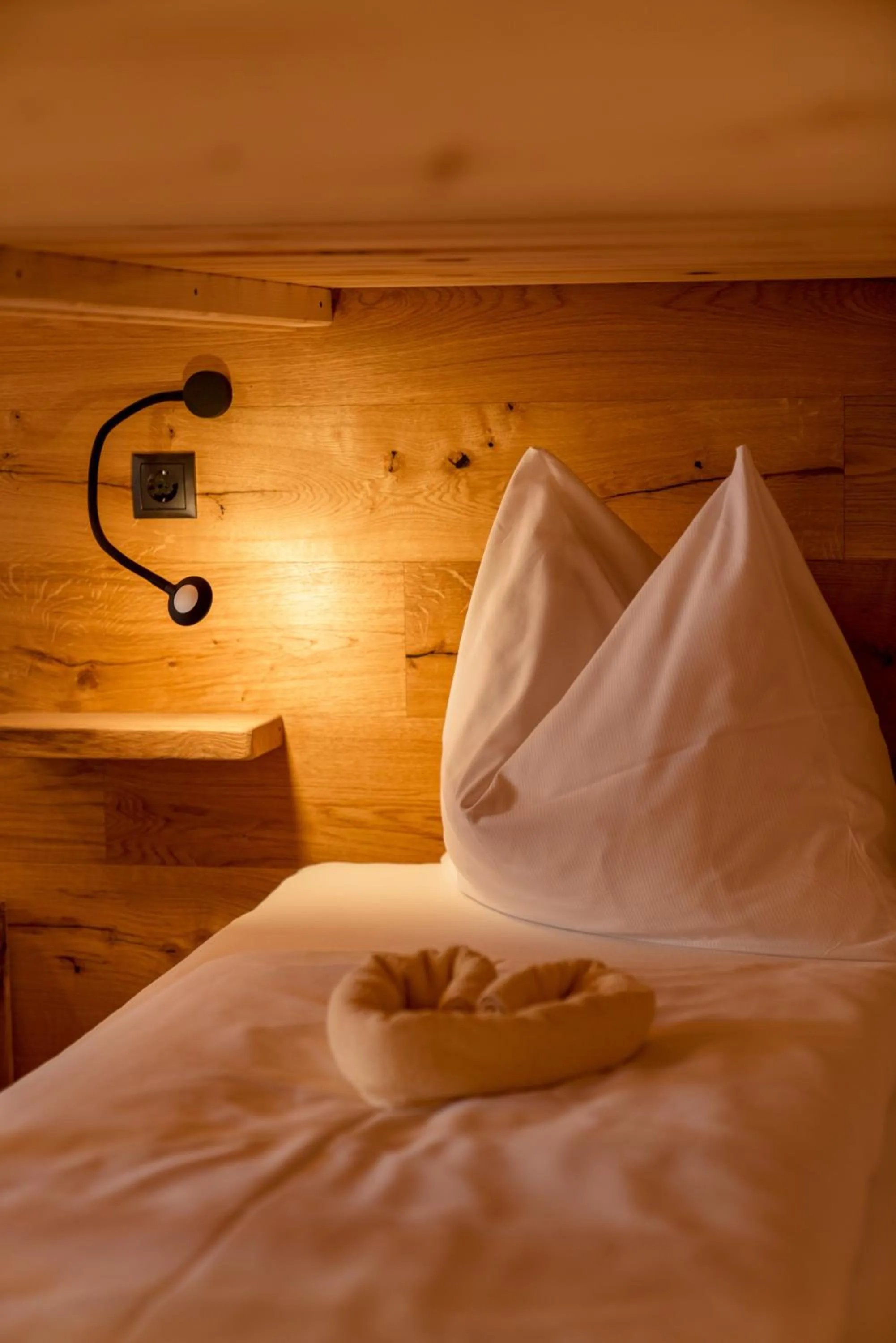 Bed in Das kleine Bio Hotel Tiefenbach