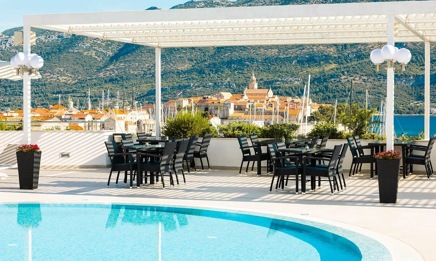 Patio in Marko Polo Maradiso Hotel by Aminess