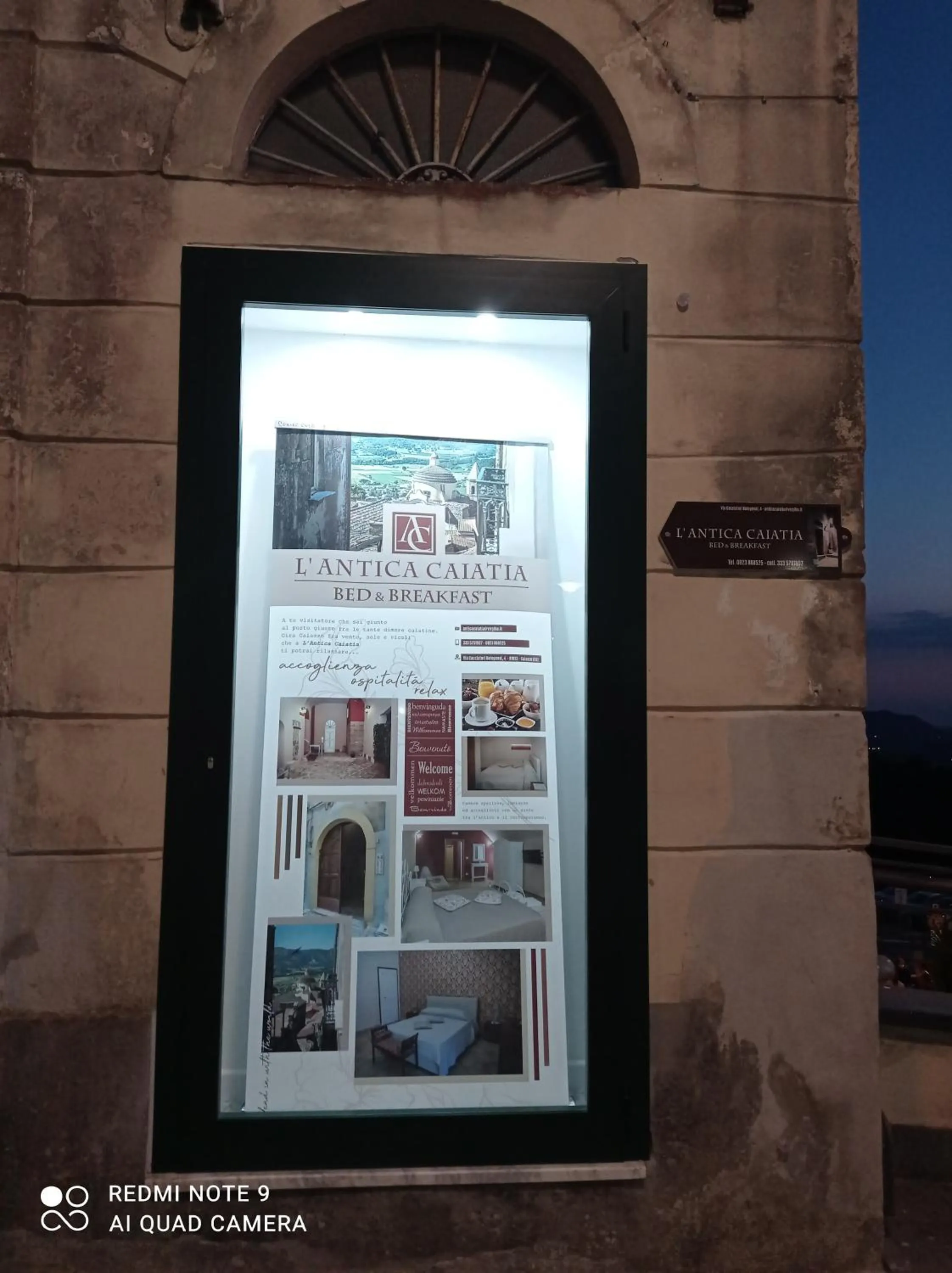 Text overlay in L'Antica Caiatia