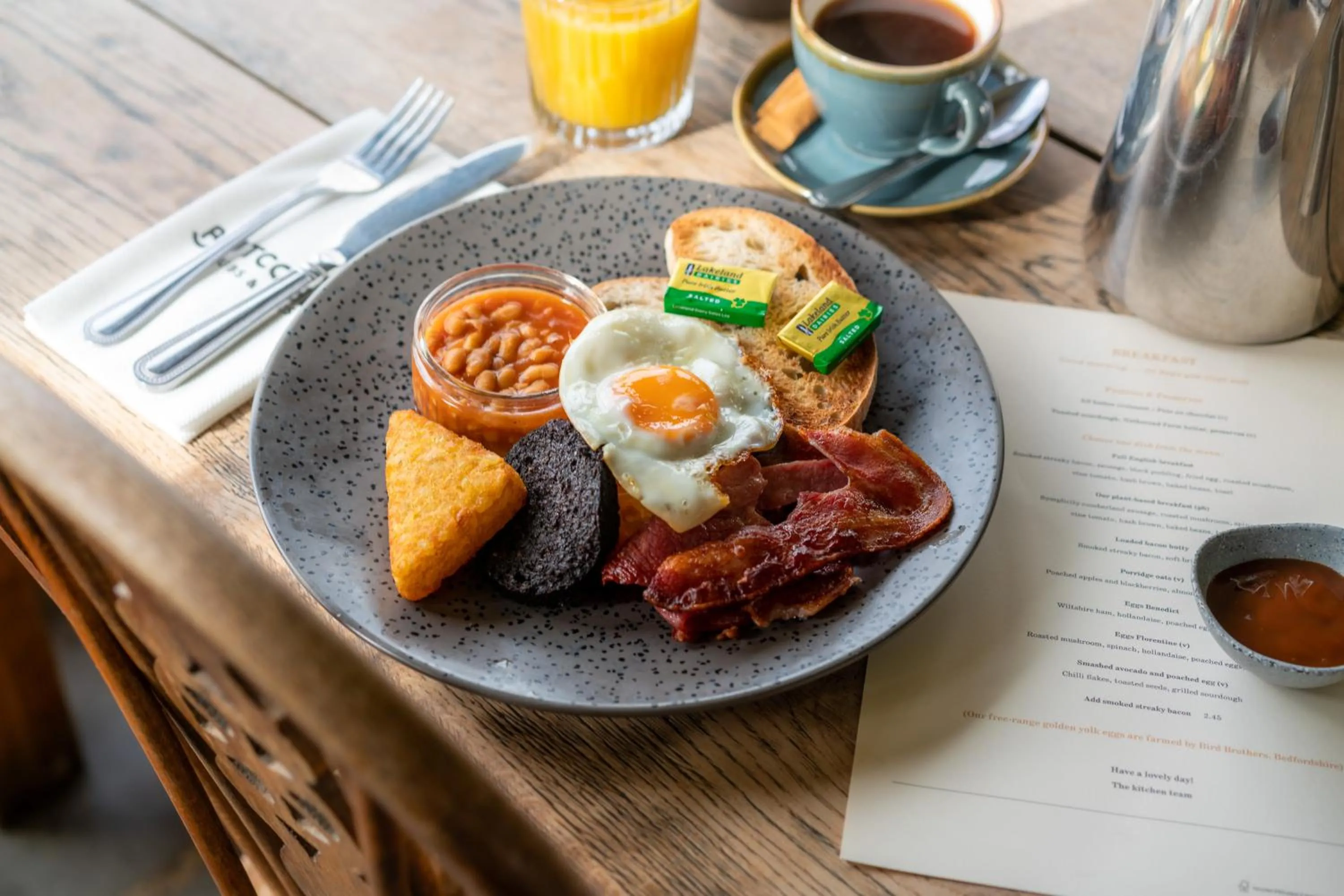 Breakfast in The Welldiggers Arms