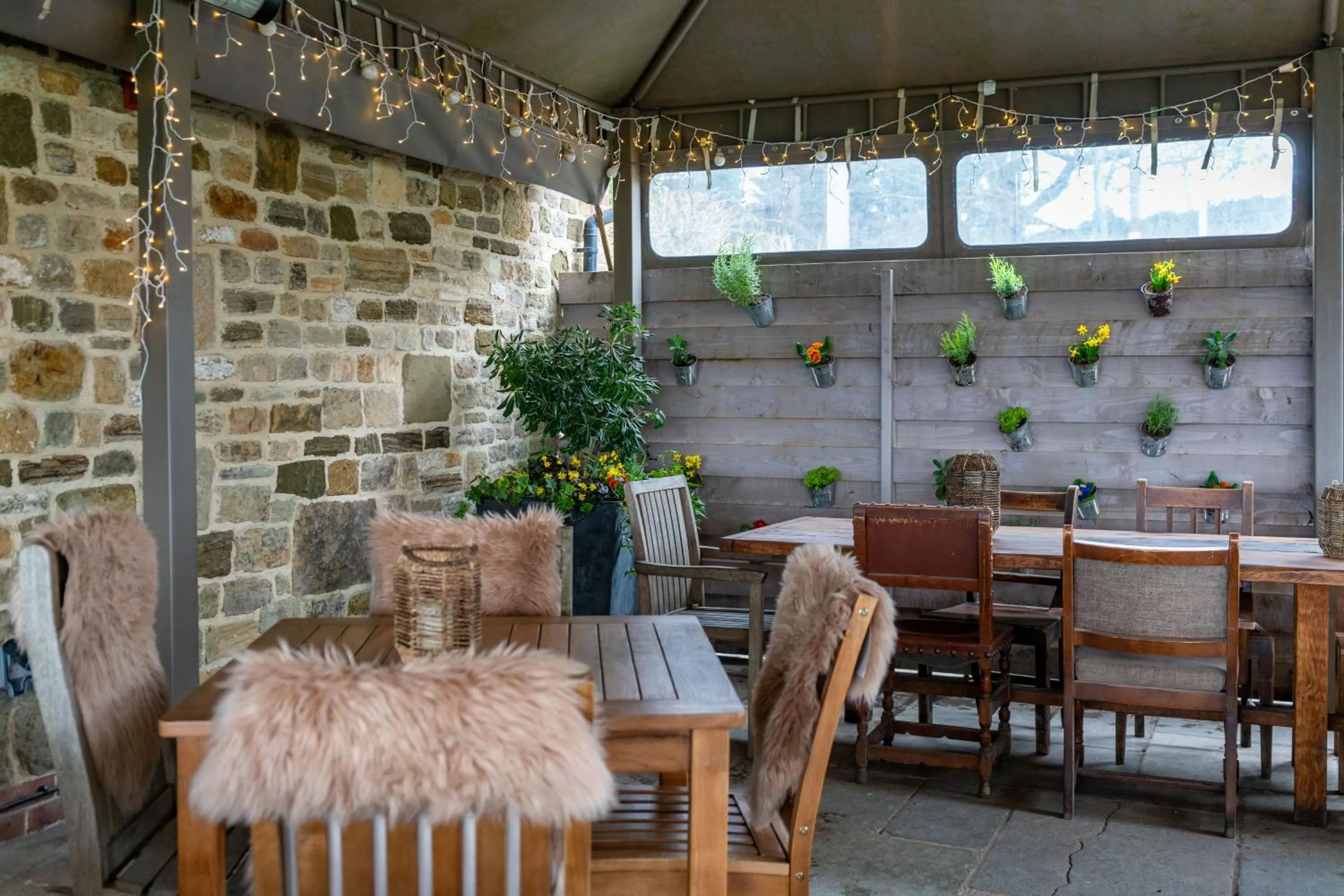 Seating area in The Welldiggers Arms