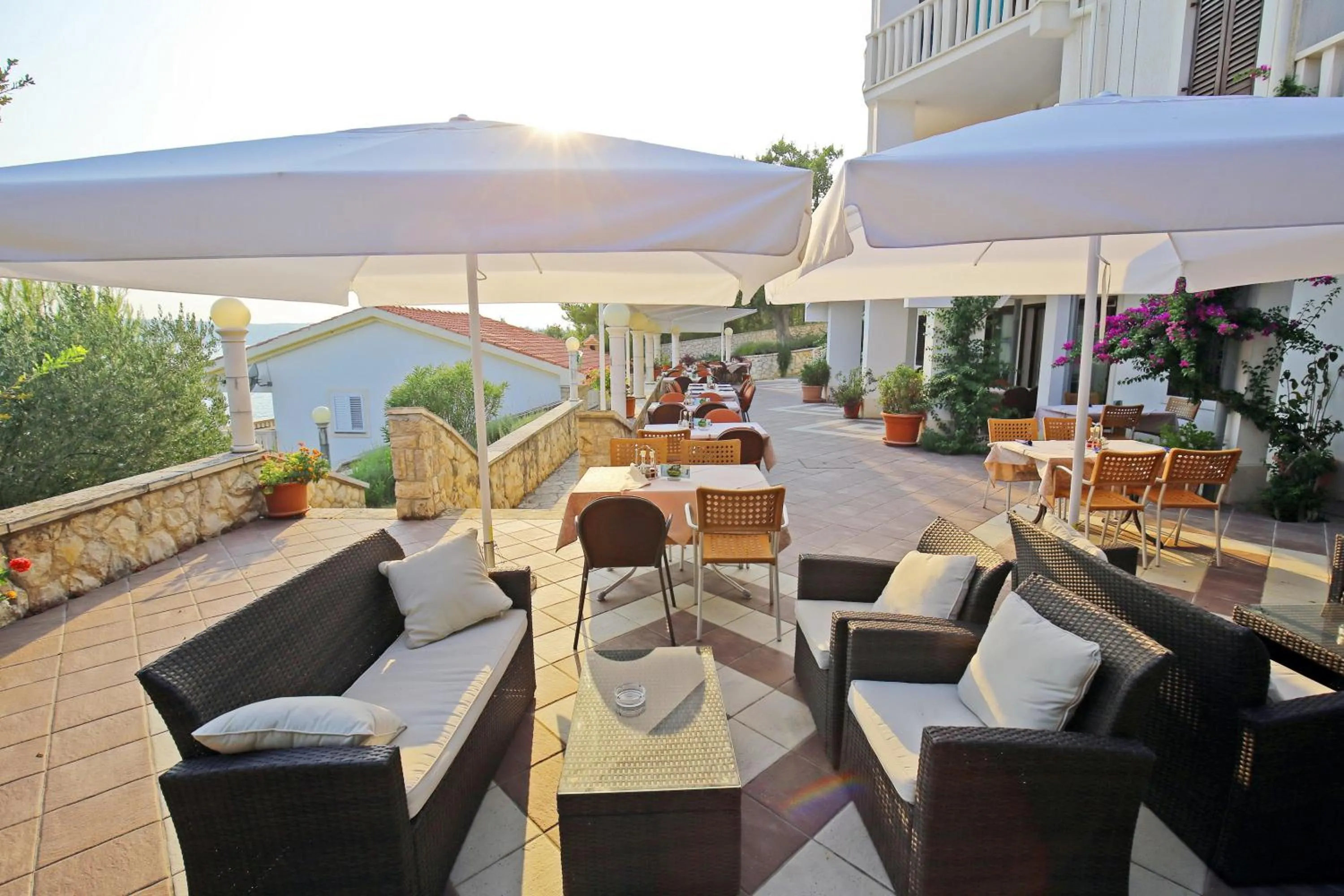 Patio in Hotel Lucija