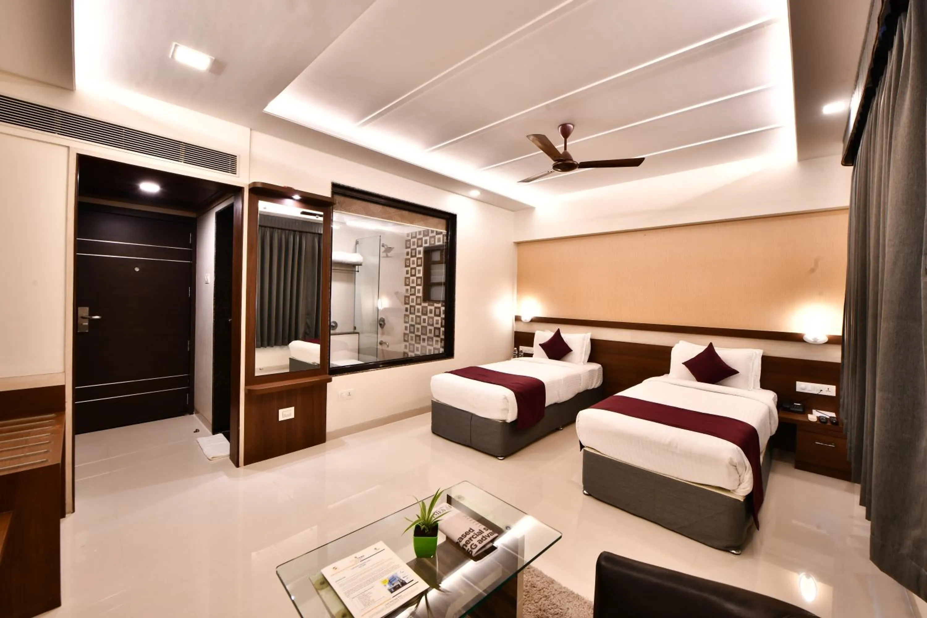 Bed in Click Hotel Sagar Plaza Chakan, Pune