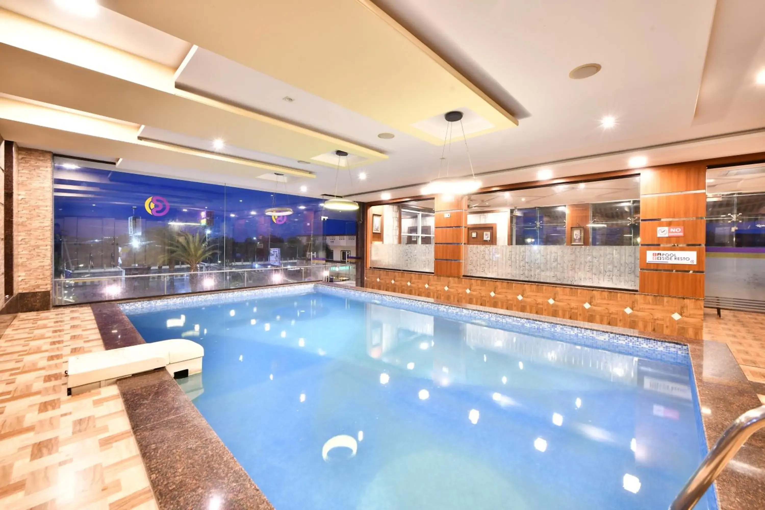 Swimming pool in Click Hotel Sagar Plaza Chakan, Pune Swimming pool in Click Hotel Sagar Plaza Chakan, Pune