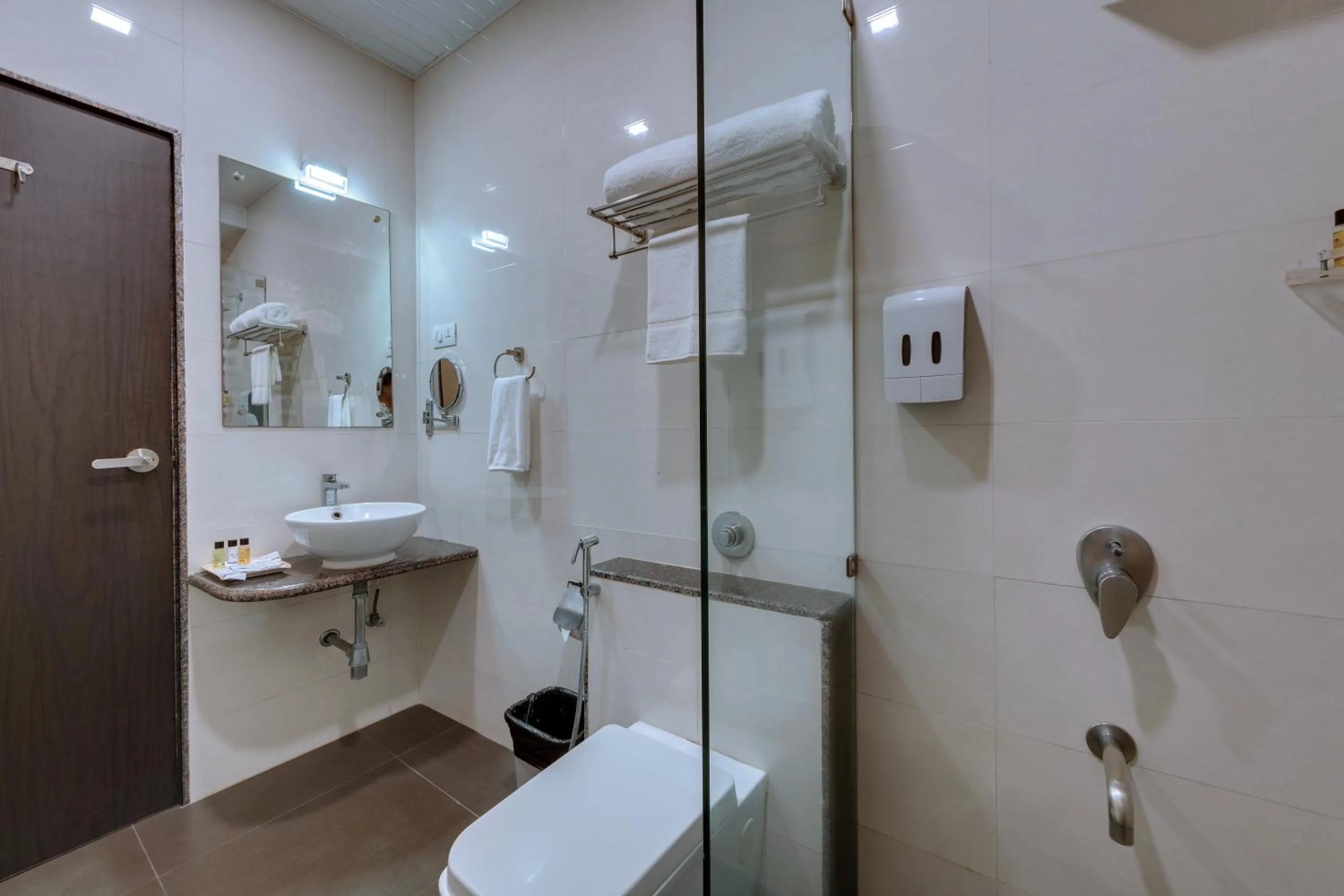 Bathroom in Click Hotel Sagar Plaza Chakan, Pune