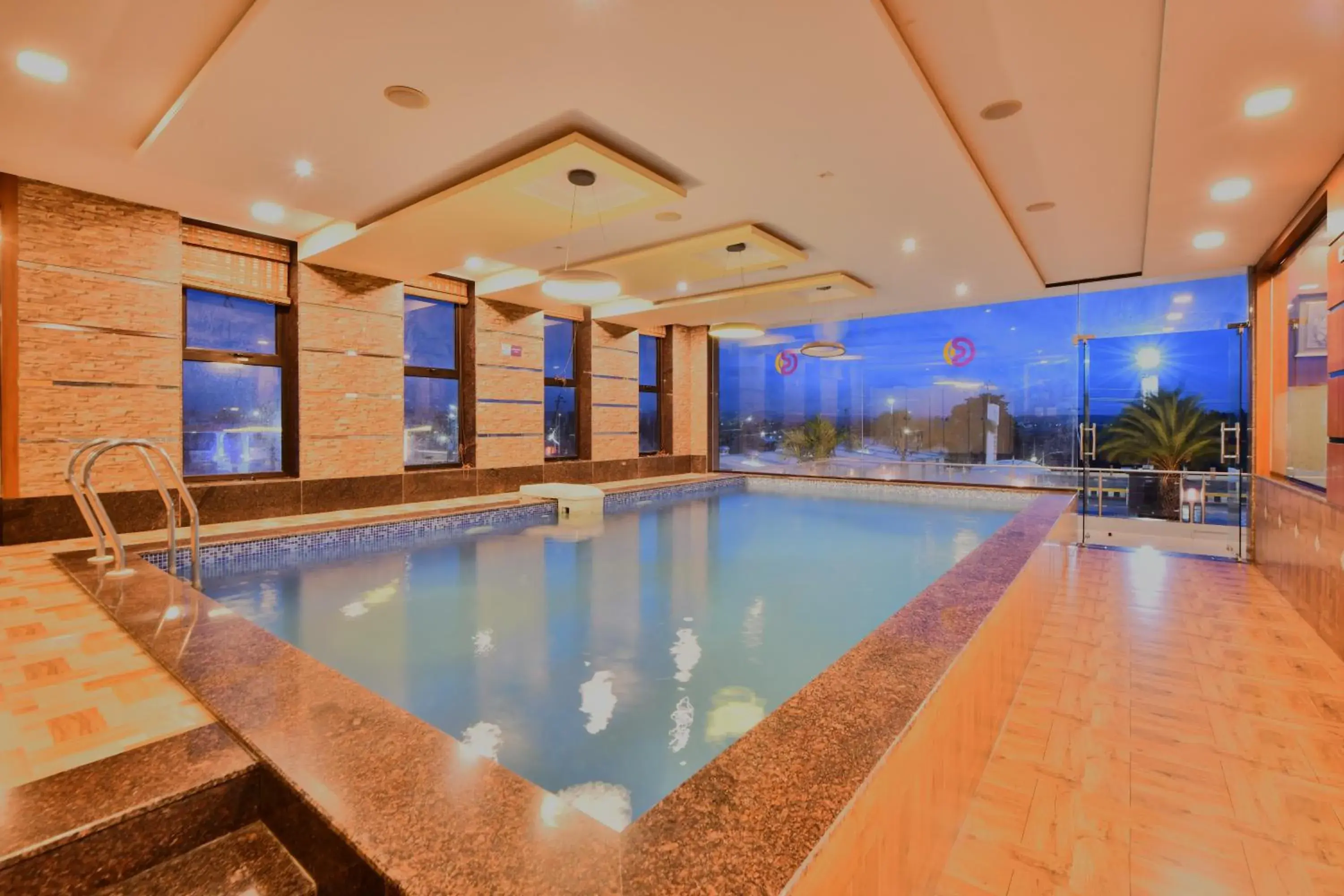 Swimming pool in Click Hotel Sagar Plaza Chakan, Pune Swimming pool in Click Hotel Sagar Plaza Chakan, Pune