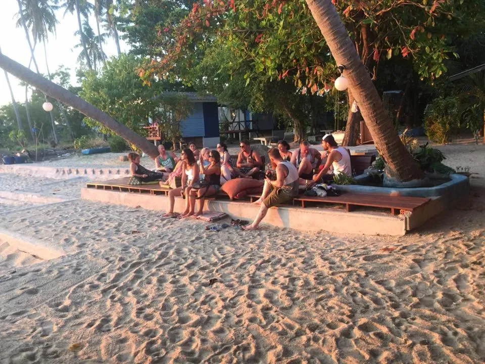 group of guests in Two Rocks Bungalows