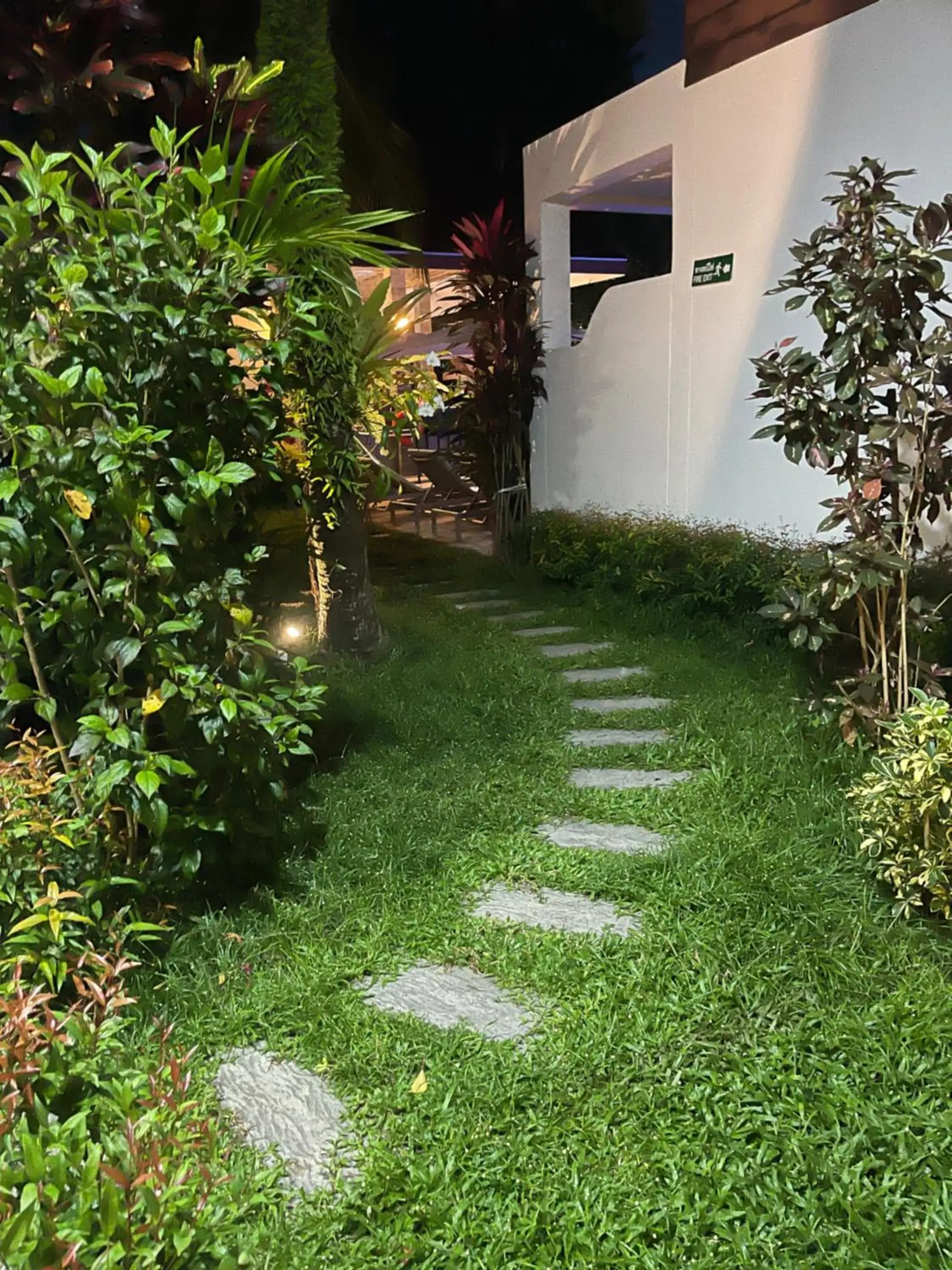 Garden view in Lotus Bleu Resort & Restaurant Garden view in Lotus Bleu Resort & Restaurant