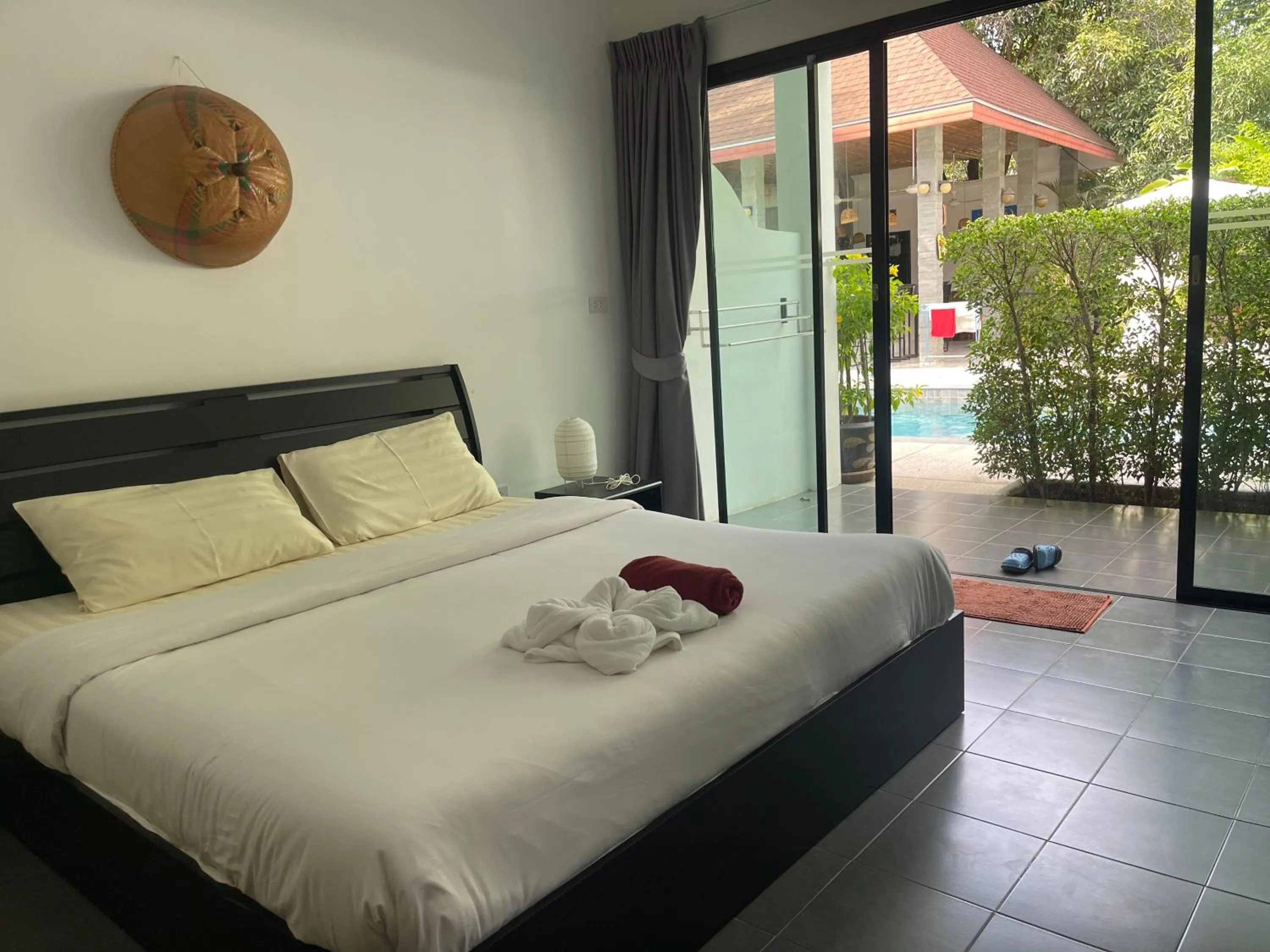 View (from property/room), Bed in Lotus Bleu Resort & Restaurant