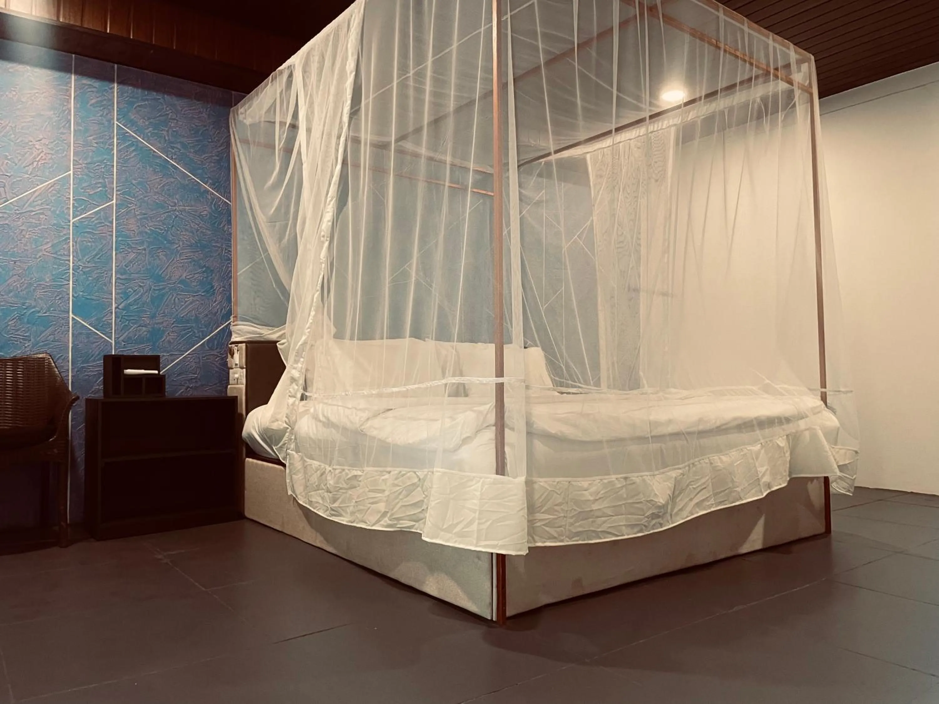 Bed in Patnem Garden Resort