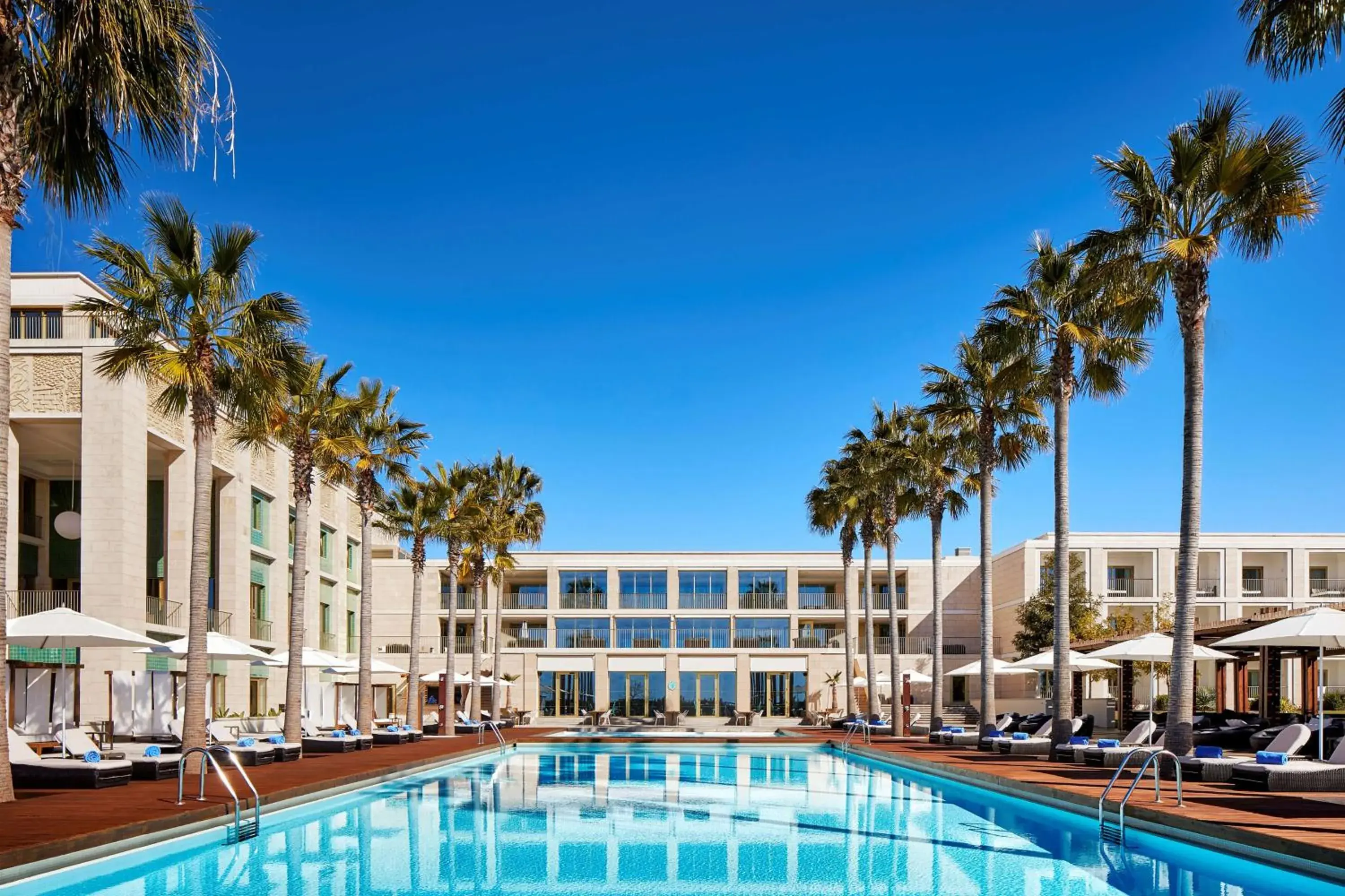 Pool view in Anantara Vilamoura Algarve Resort Pool view in Anantara Vilamoura Algarve Resort