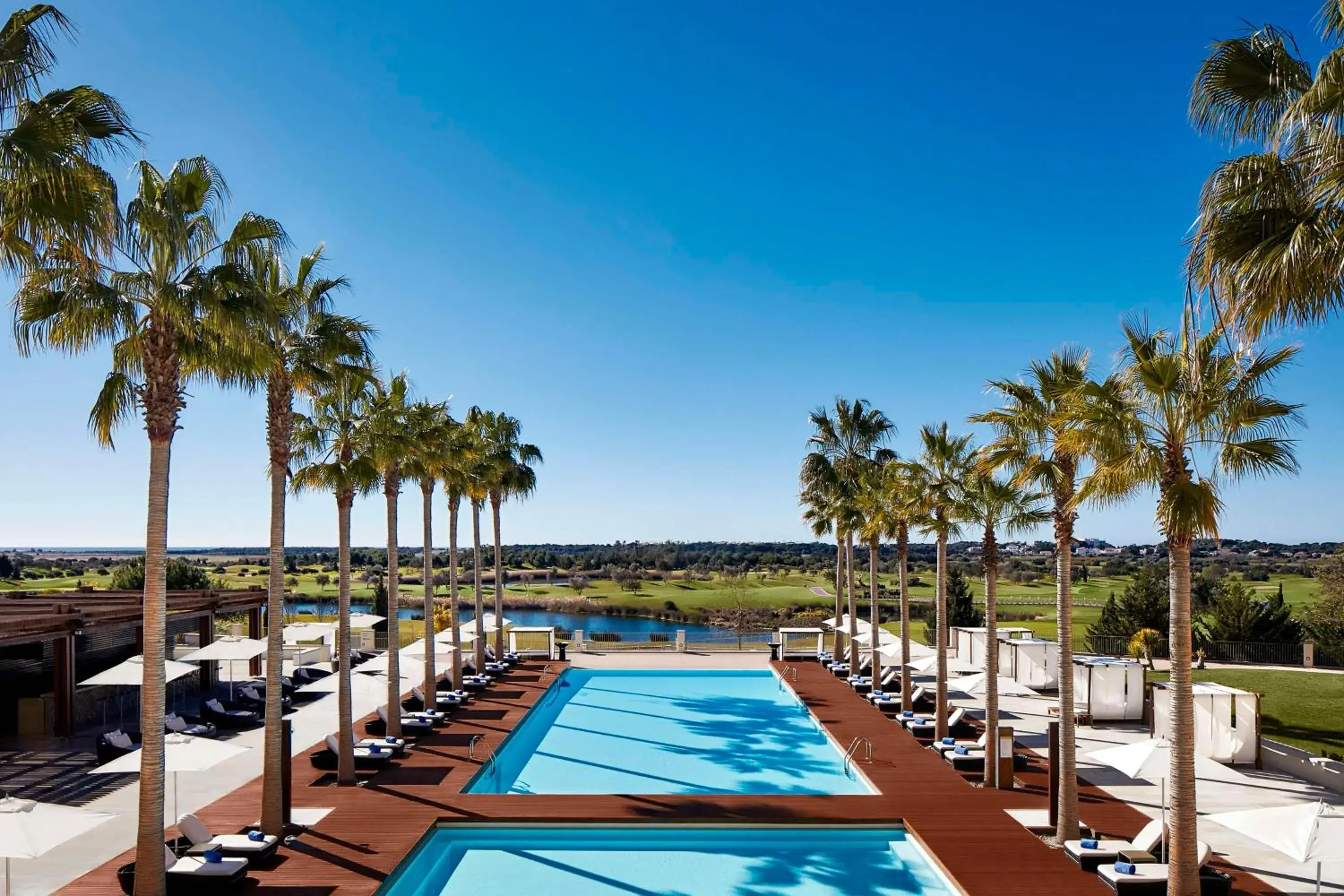 Pool view in Anantara Vilamoura Algarve Resort Pool view in Anantara Vilamoura Algarve Resort