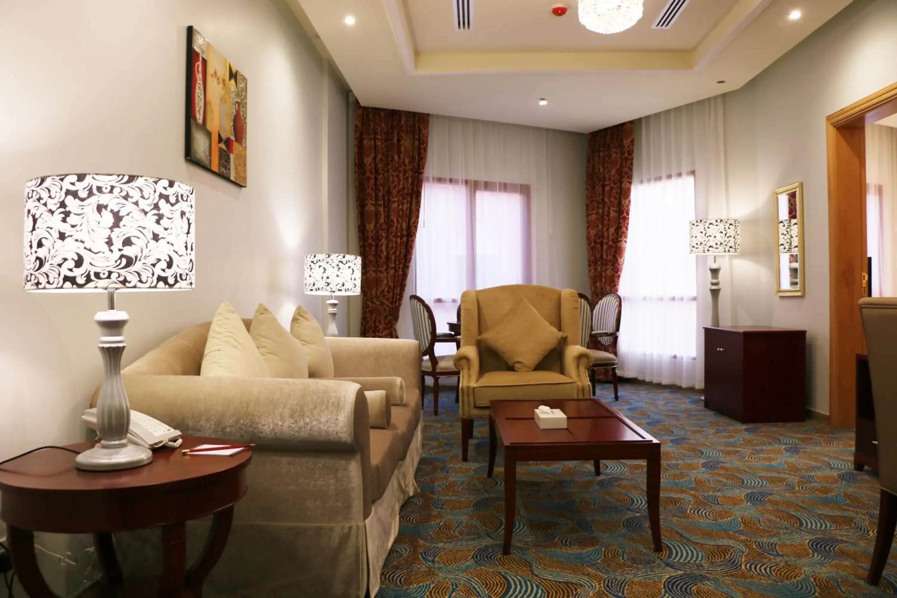 Living room, Seating Area in Red Castle Hotel - Managed by Aoudi Consultants