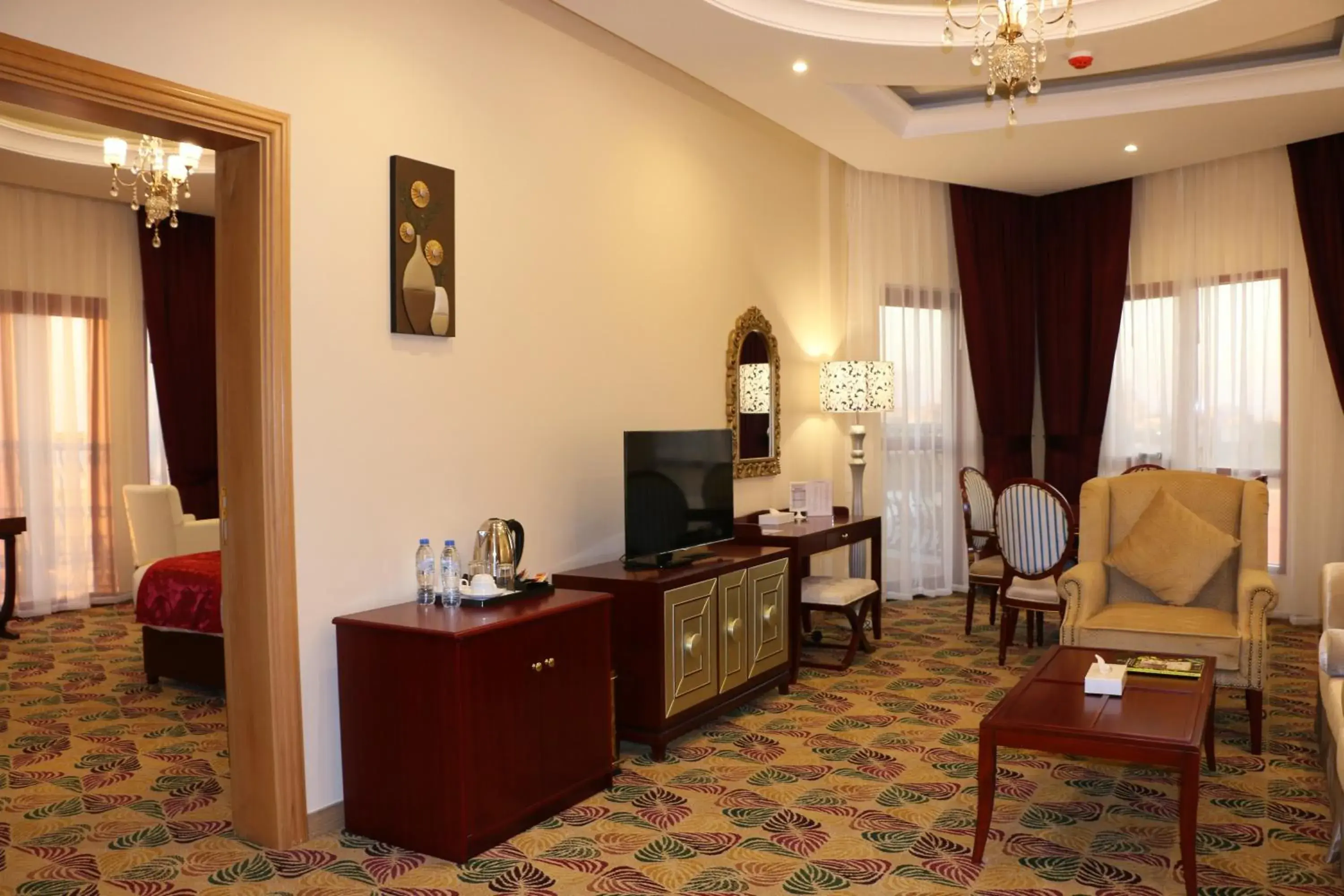 Living room, TV/Entertainment Center in Red Castle Hotel - Managed by Aoudi Consultants