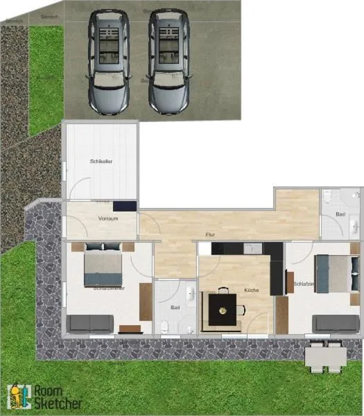 Area and facilities in Apart Kristall