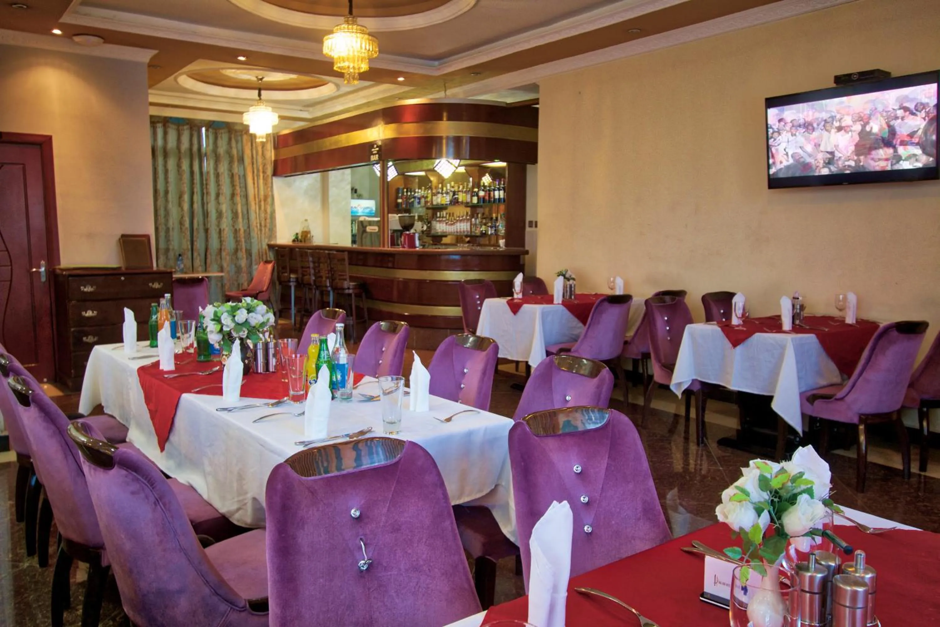Lounge or bar in Hera Addis Hotel