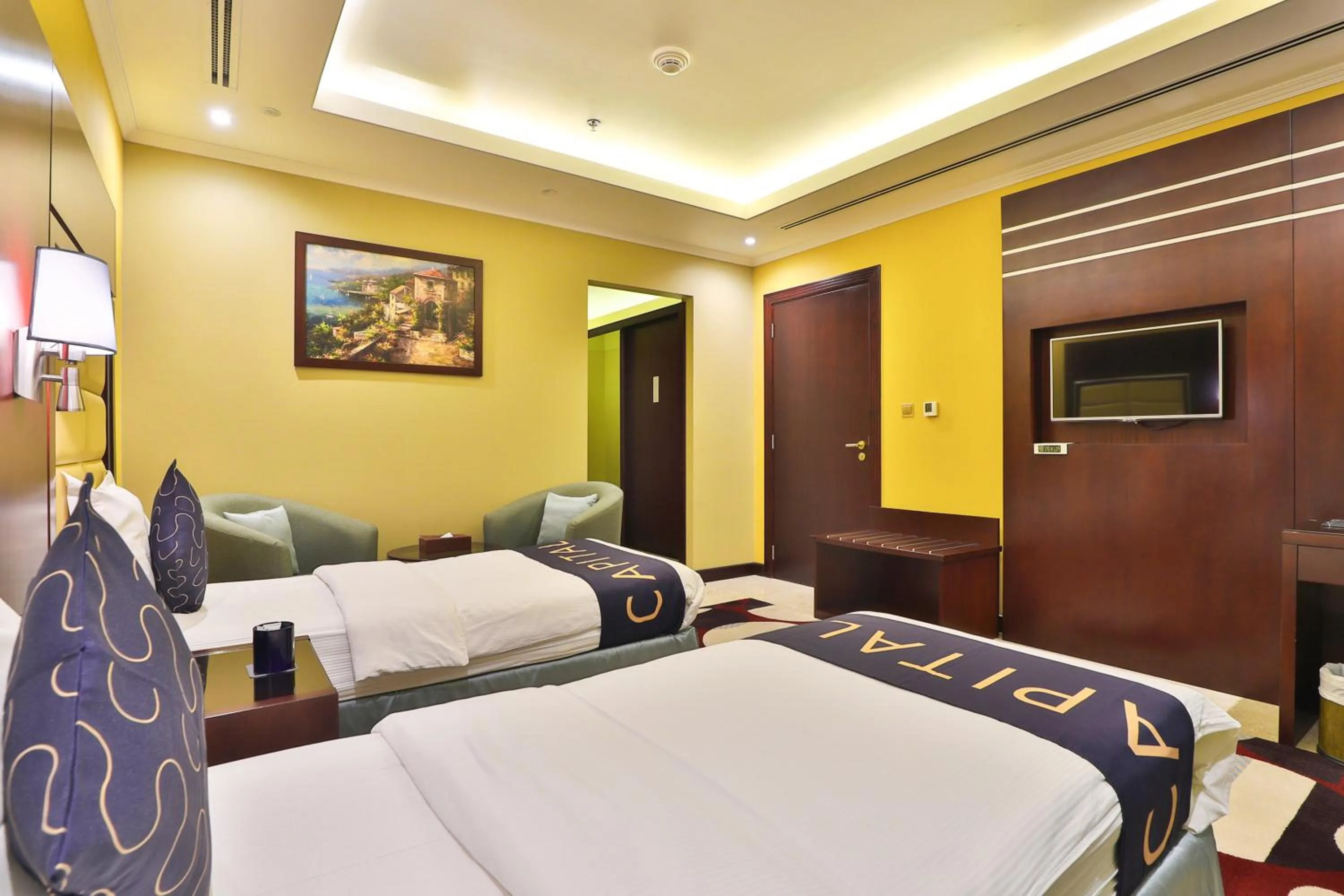 Bedroom, Bed in Telal Hotel Apartments