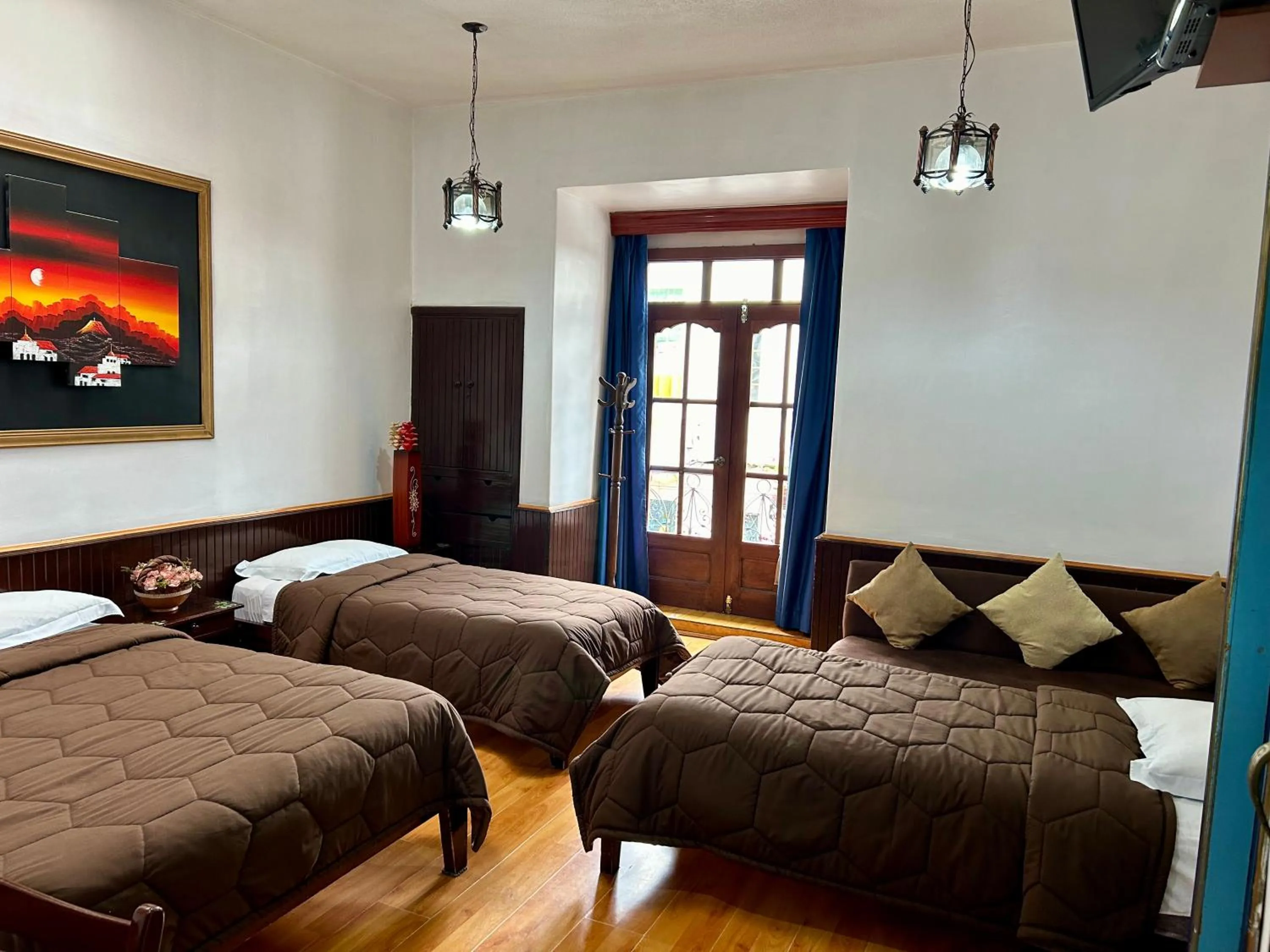 Decorative detail, Bed in Hotel Montecarlo