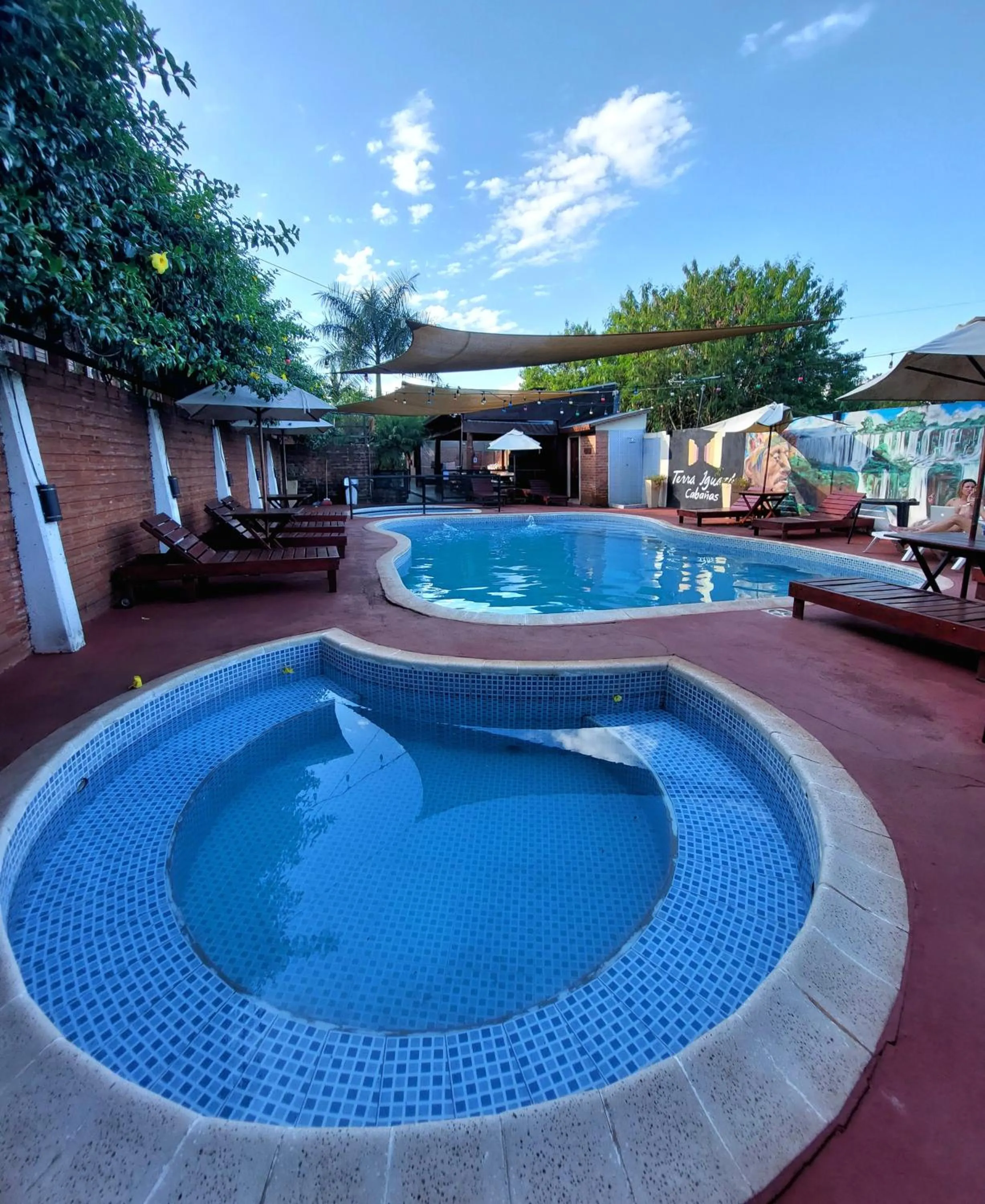 Pool view in Terra Iguazú Cabañas