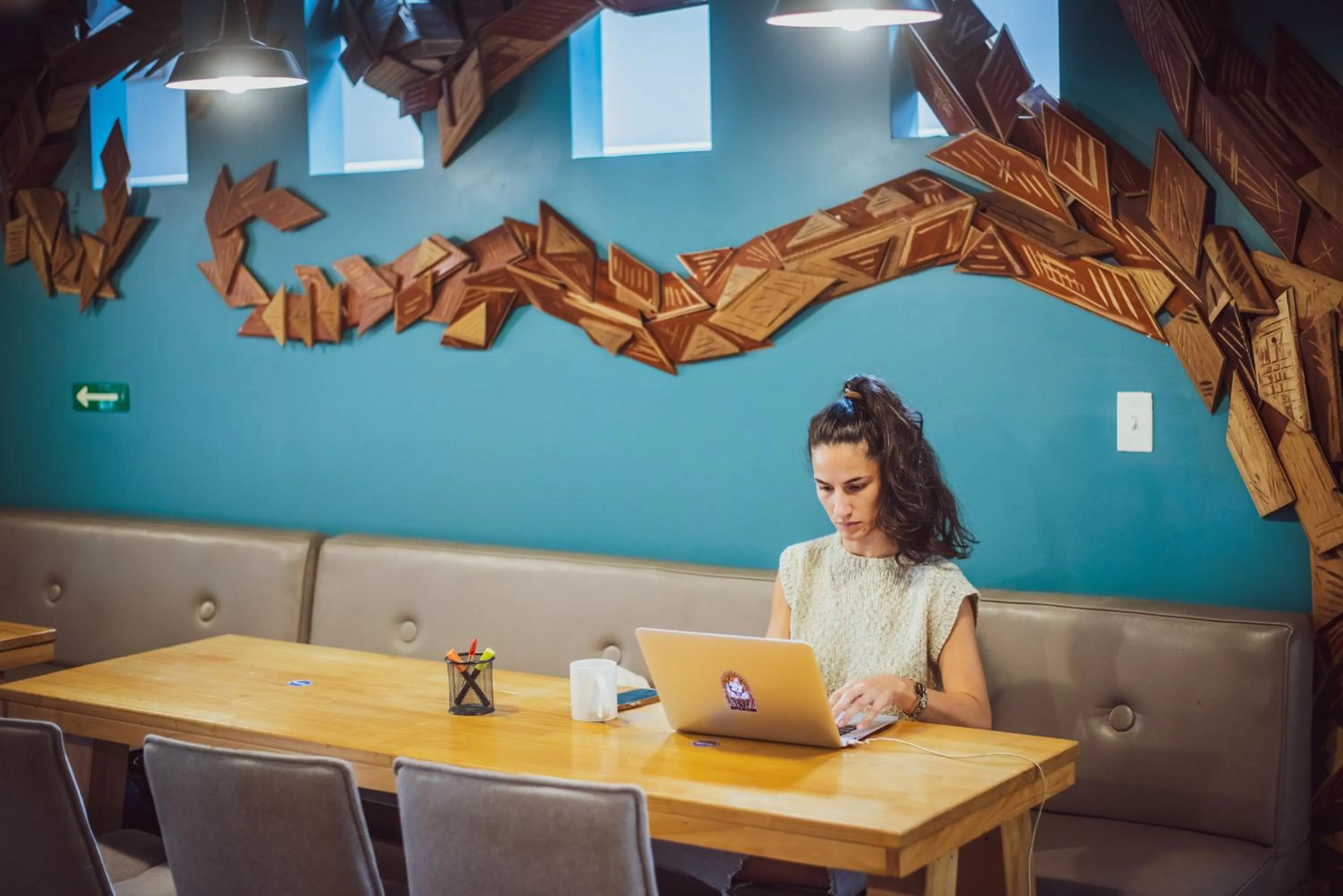 Seating area in Selina San Jose