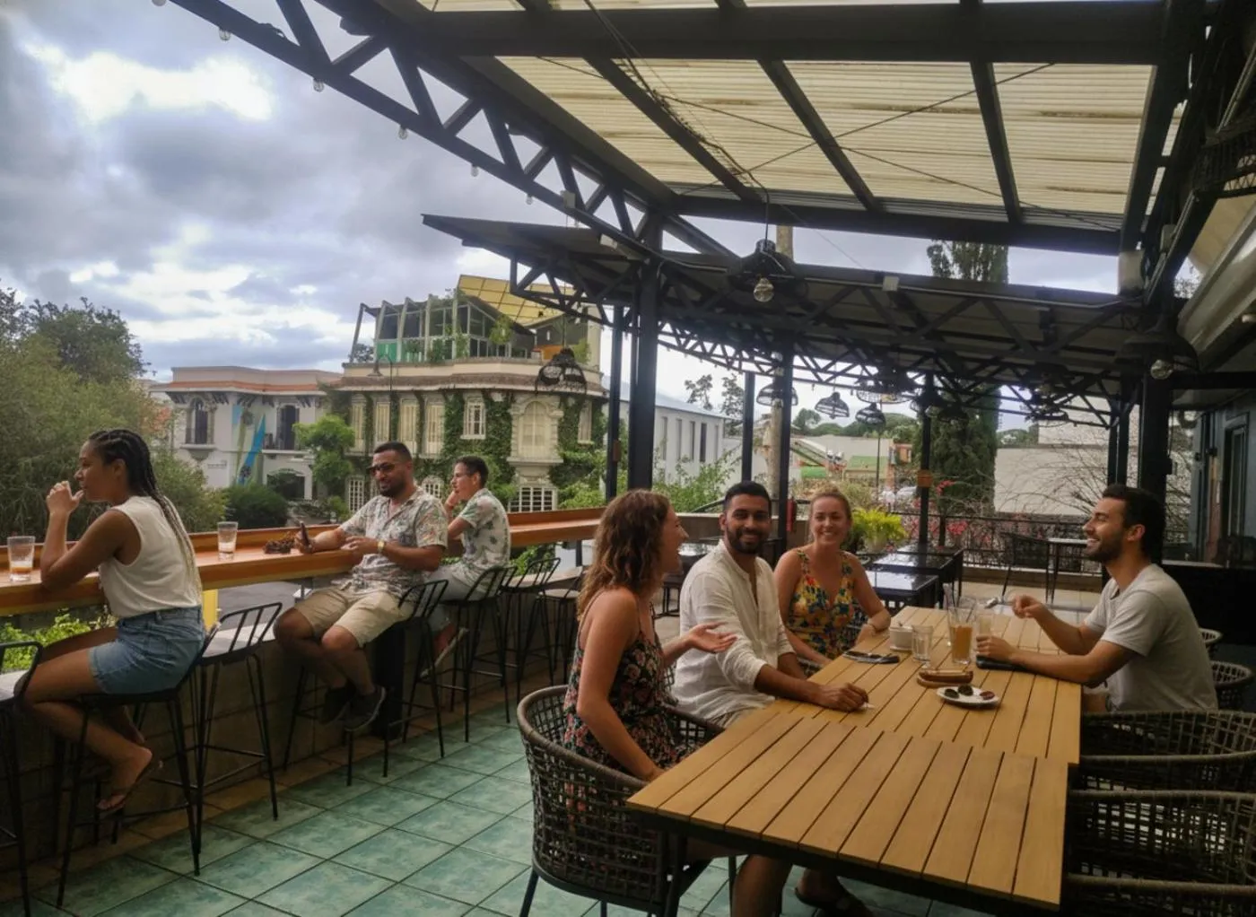 Patio in Viajero San José Hostel